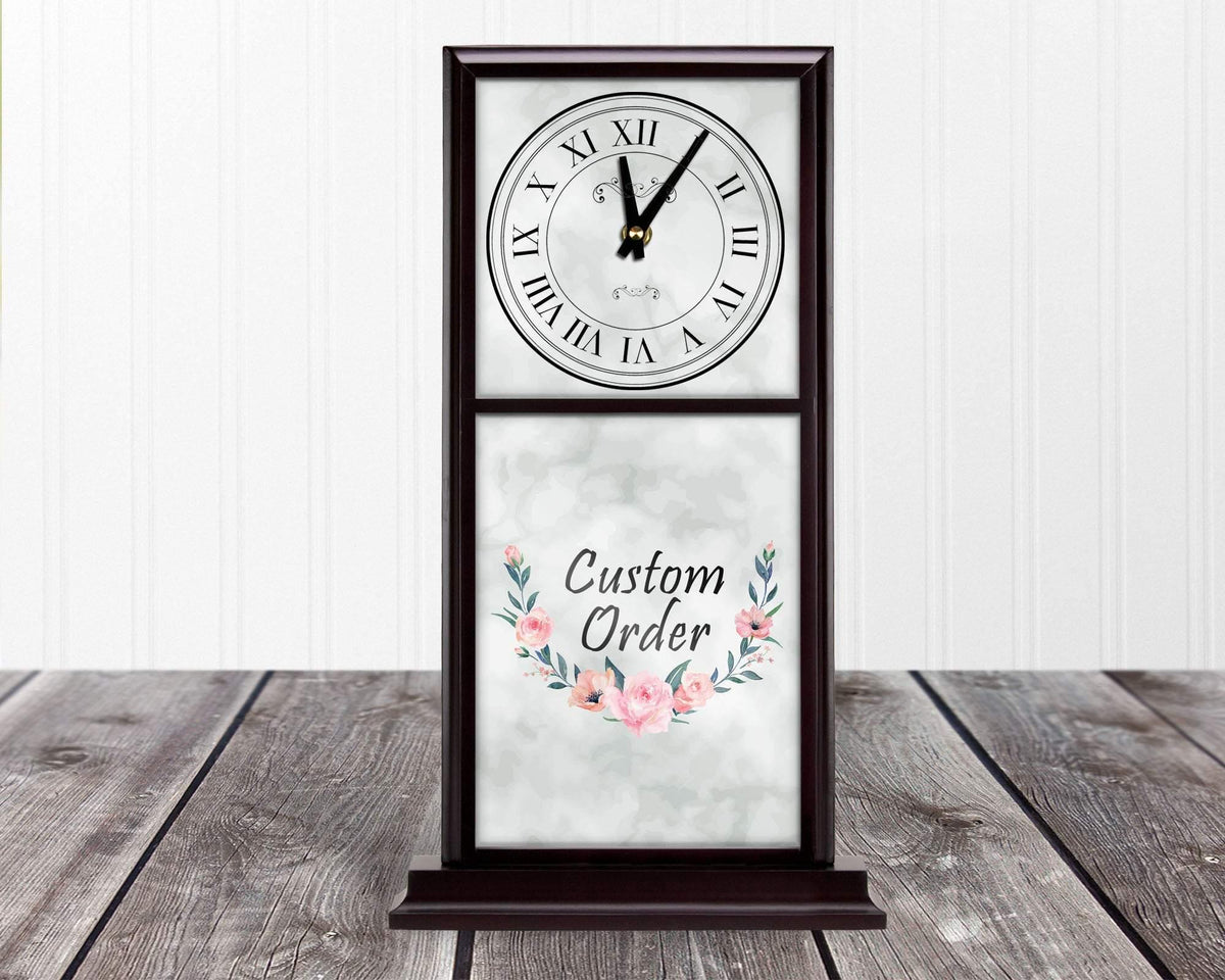 Personalized Mantle Clock | Custom Wall Decor | Custom Order - This &amp; That Solutions - Personalized Mantle Clock | Custom Wall Decor | Custom Order - Personalized Gifts &amp; Custom Home Decor