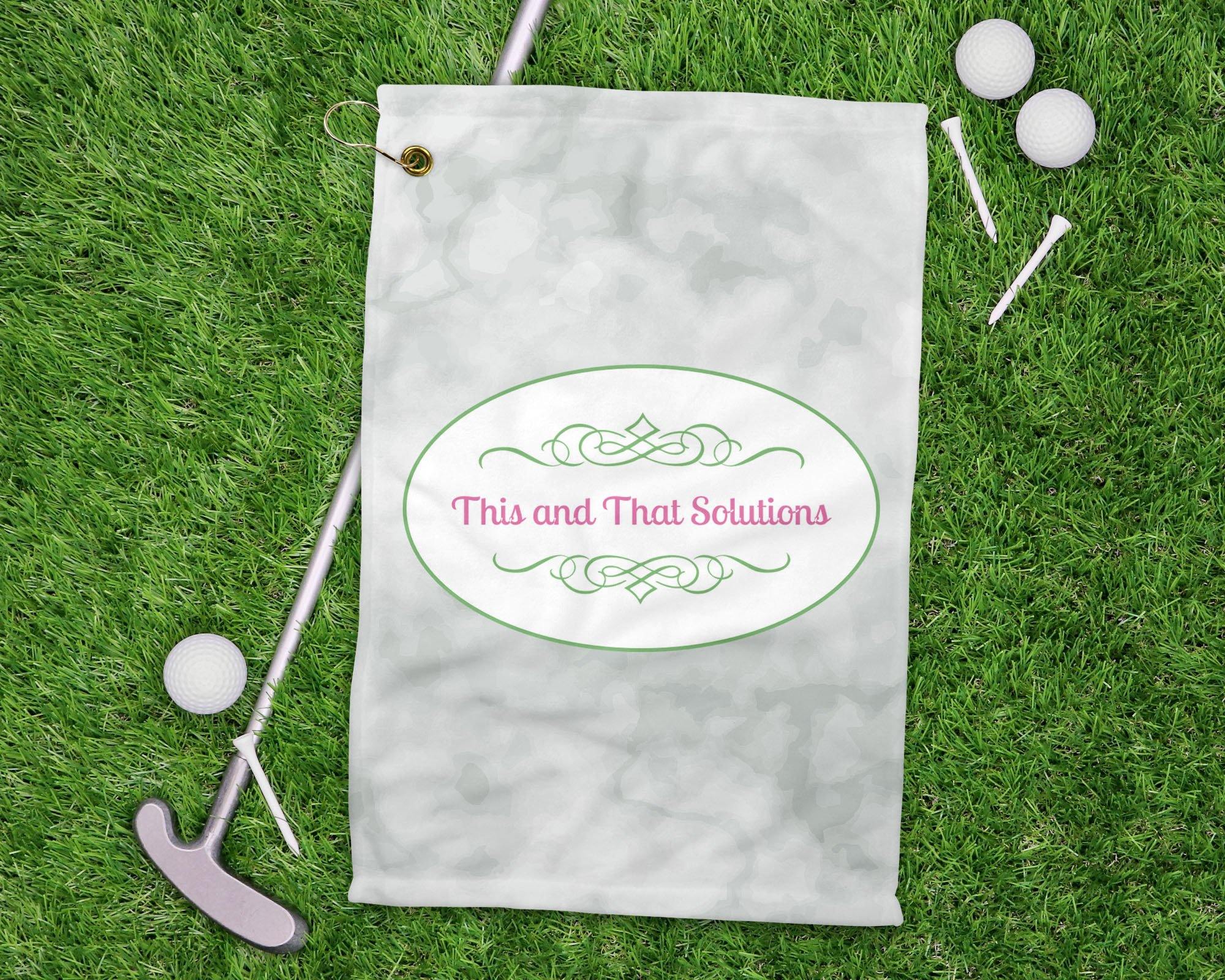 Personalized Golf Accessories | Custom Golf Towel | Company Logo - This & That Solutions - Personalized Golf Accessories | Custom Golf Towel | Company Logo - Personalized Gifts & Custom Home Decor