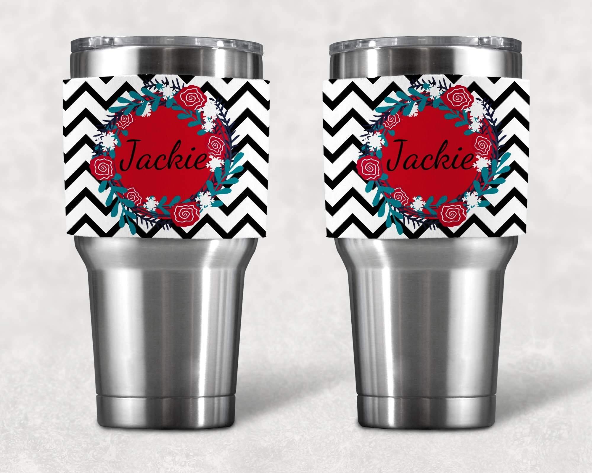 Personalized Yeti Wraps | Custom Yeti Accessories | Black Chevron - This & That Solutions - Personalized Yeti Wraps | Custom Yeti Accessories | Black Chevron - Personalized Gifts & Custom Home Decor