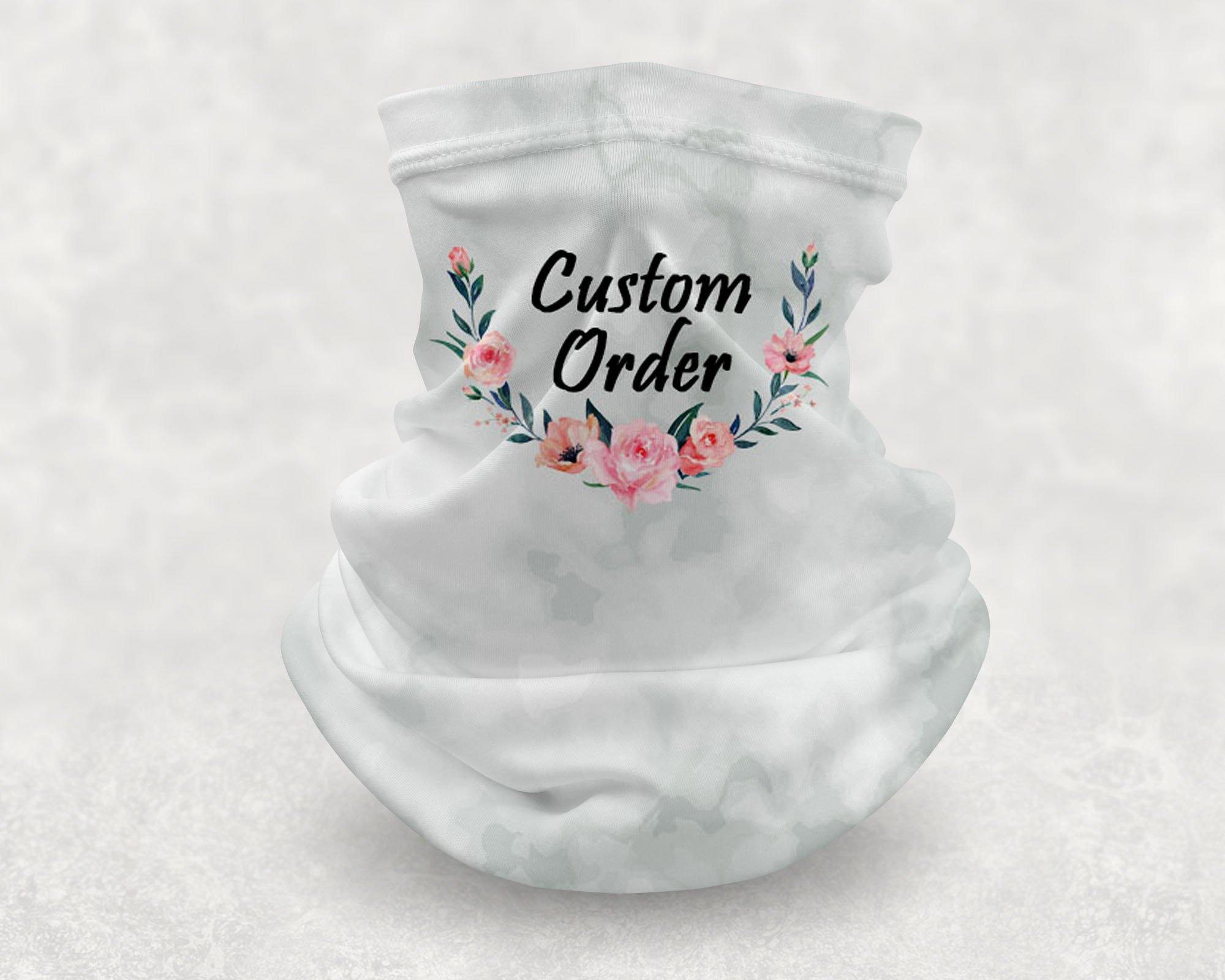 Personalized Neck Gaiter | Custom Face Coverings | Custom Order - This & That Solutions - Personalized Neck Gaiter | Custom Face Coverings | Custom Order - Personalized Gifts & Custom Home Decor