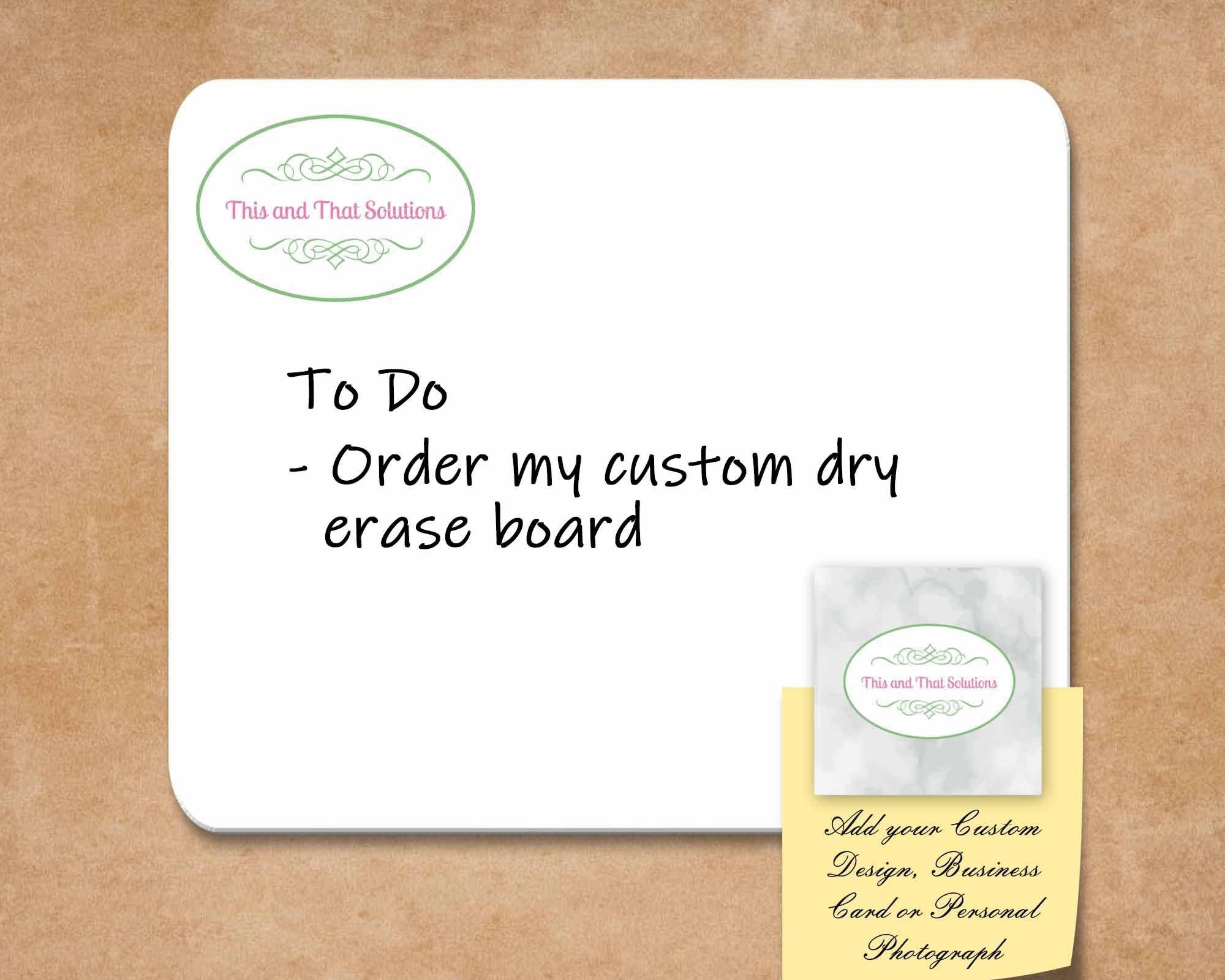 Customized Dry Erase Boards | Personalized Office Accessories | Company Logo - This & That Solutions - Customized Dry Erase Boards | Personalized Office Accessories | Company Logo - Personalized Gifts & Custom Home Decor