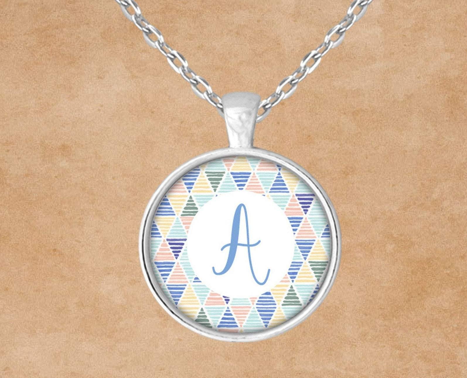 Custom Jewelry | Personalized Jewelry | Pendant Necklace | Summer Monogram - This & That Solutions - Custom Jewelry | Personalized Jewelry | Pendant Necklace | Summer Monogram - Personalized Gifts & Custom Home Decor