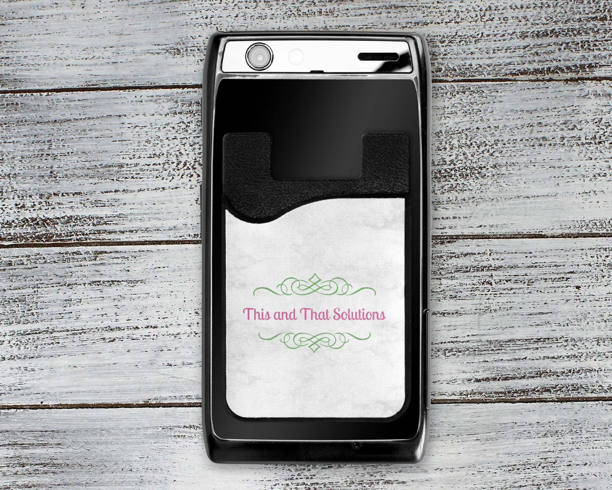 Personalized Cell Phone Caddy | Monogram Phone Wallet | Company Logo - This &amp; That Solutions - Personalized Cell Phone Caddy | Monogram Phone Wallet | Company Logo - Personalized Gifts &amp; Custom Home Decor