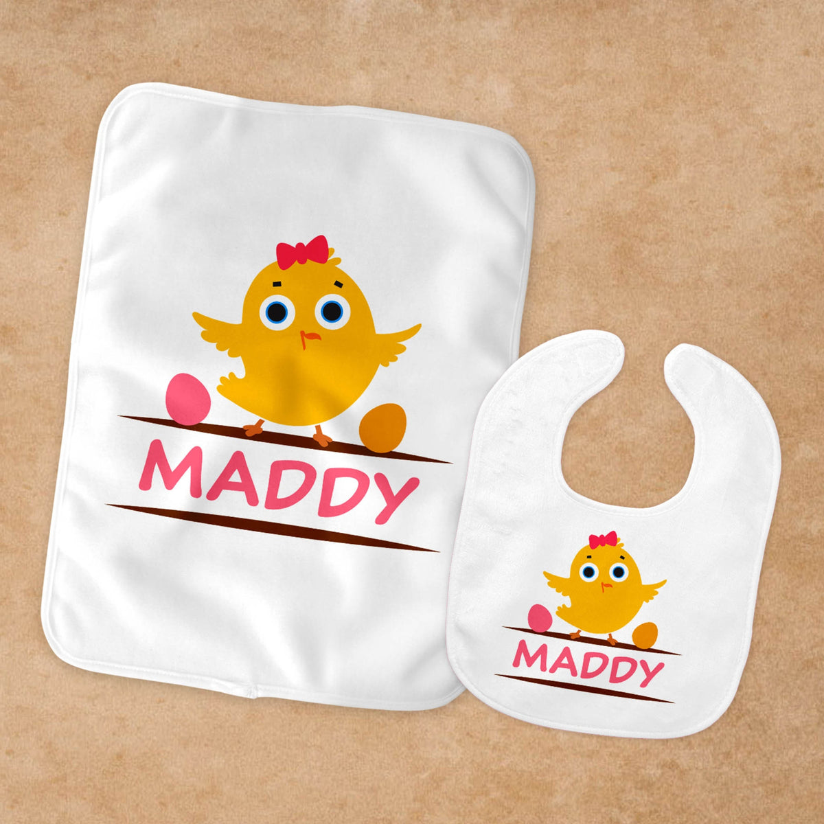 Personalized Baby Baby Bundle | Custom Baby Gifts | Baby Shower | Little Girl Chicken