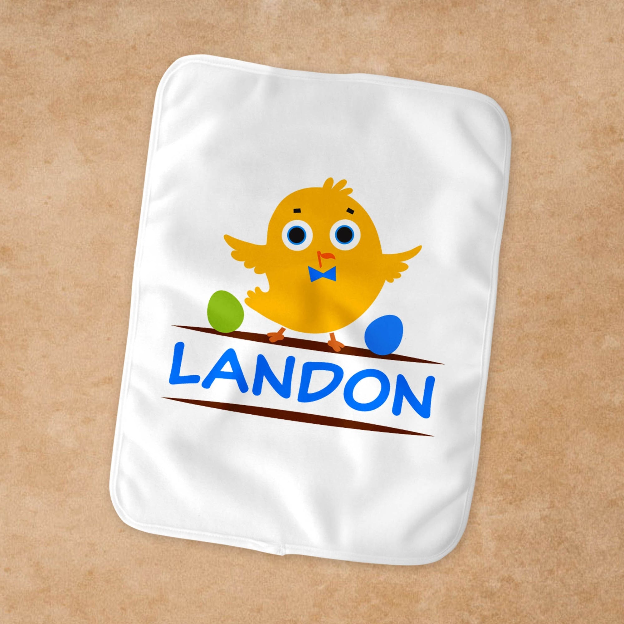 Personalized Burp Cloth | Custom Baby Gifts | Baby Shower | Little Boy Chicken