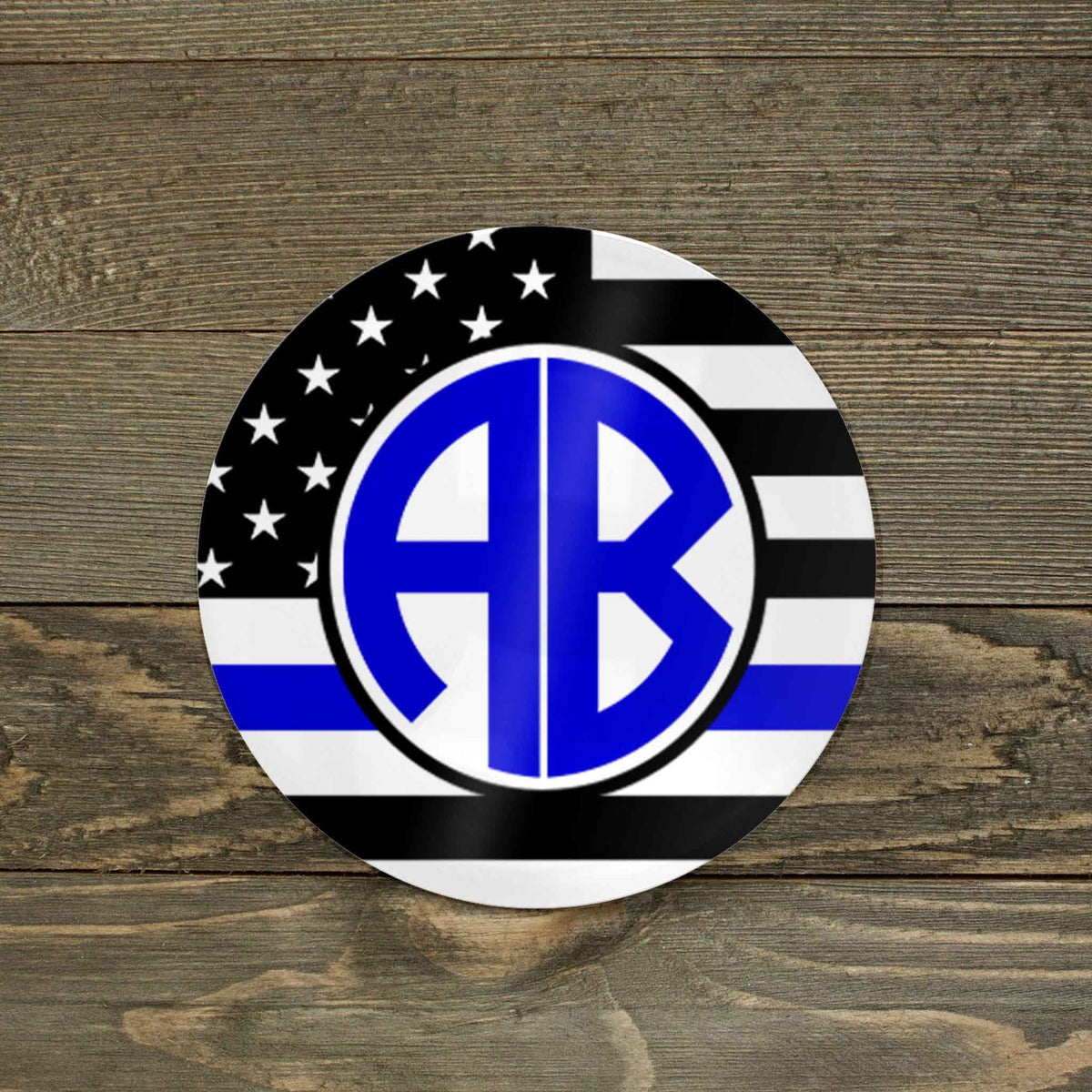 Personalized Ball Marker | Hat Clip Ball Marker | Golf Gifts | Police Blue Line