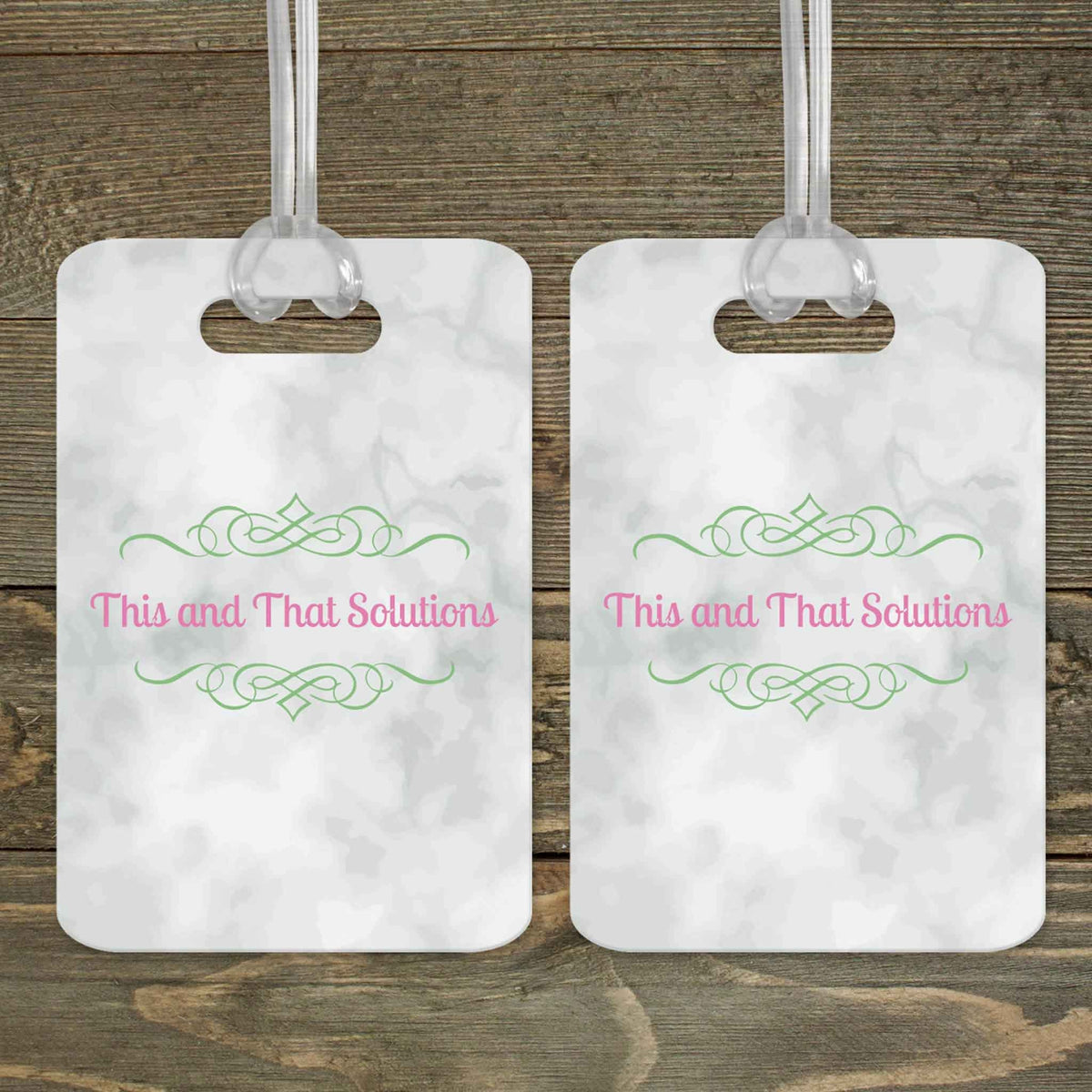 This &amp; That Solutions - Personalized Luggage Tag | Custom Monogram Bag Tag | Company Logo - Personalized Gifts &amp; Custom Home Decor