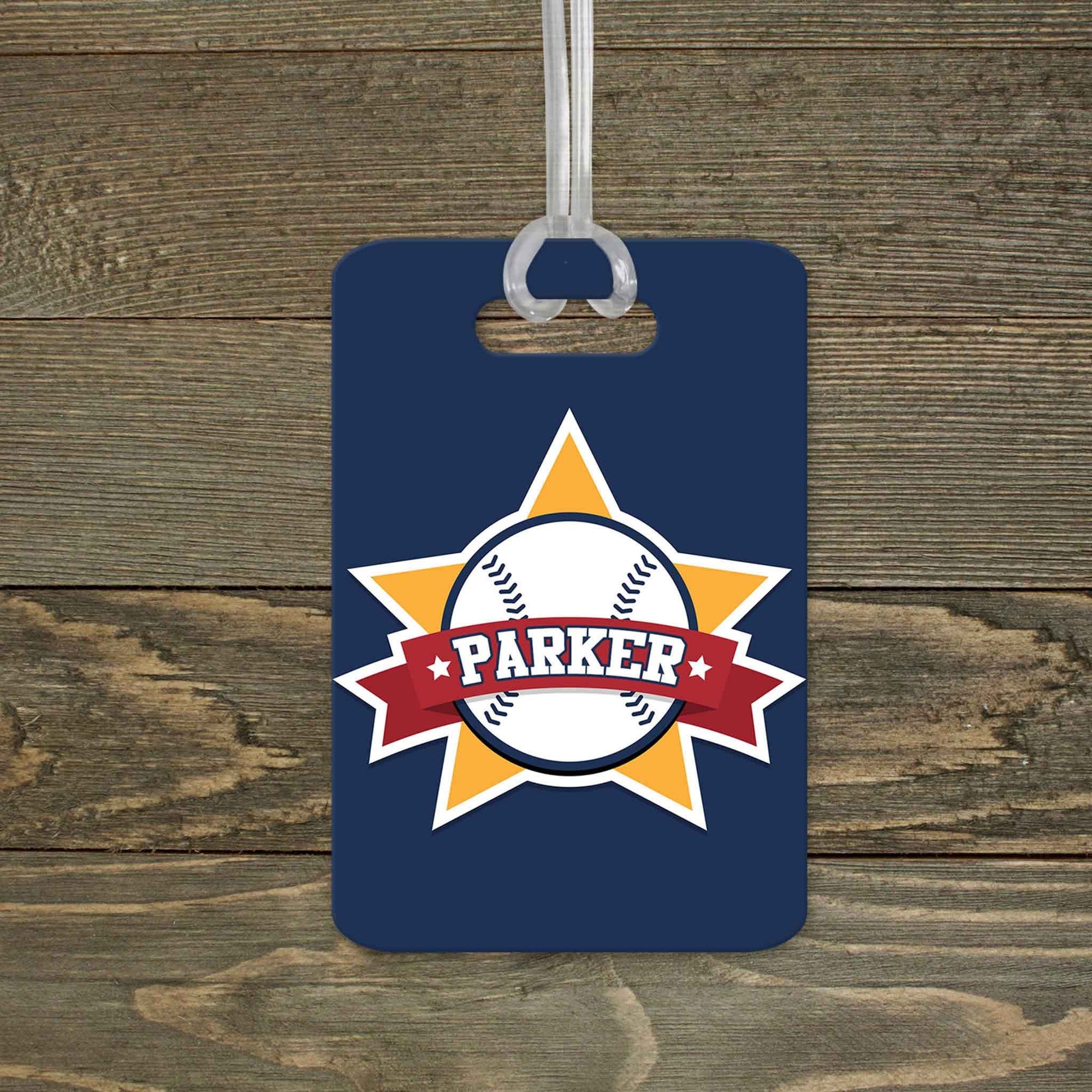 This & That Solutions - Personalized Luggage Tag | Custom Monogram Bag Tag | Baseball Banner - Personalized Gifts & Custom Home Decor