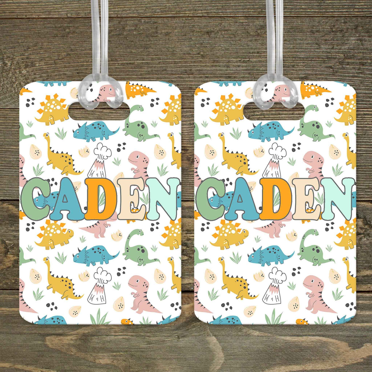 This &amp; That Solutions - Personalized Luggage Tag | Custom Monogram Bag Tag | Dino - Personalized Gifts &amp; Custom Home Decor