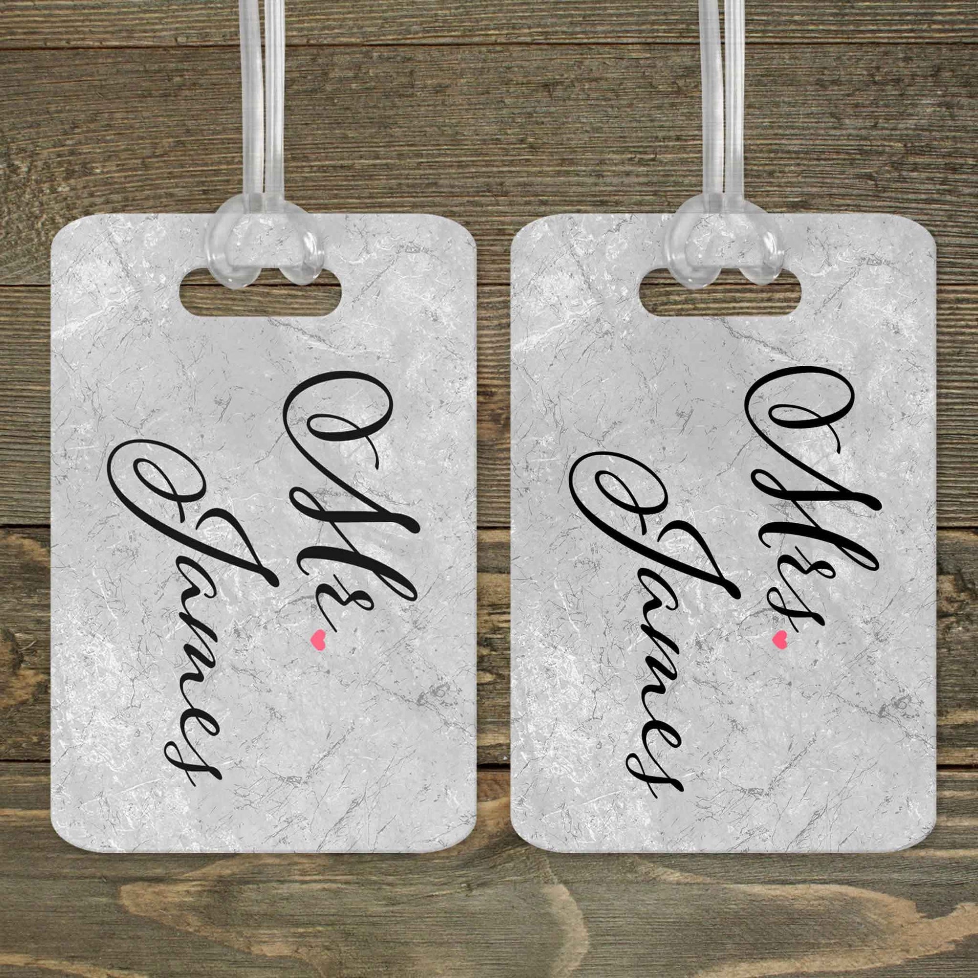 This & That Solutions - Personalized Luggage Tag | Custom Monogram Bag Tag | Mr. & Mrs. - Personalized Gifts & Custom Home Decor