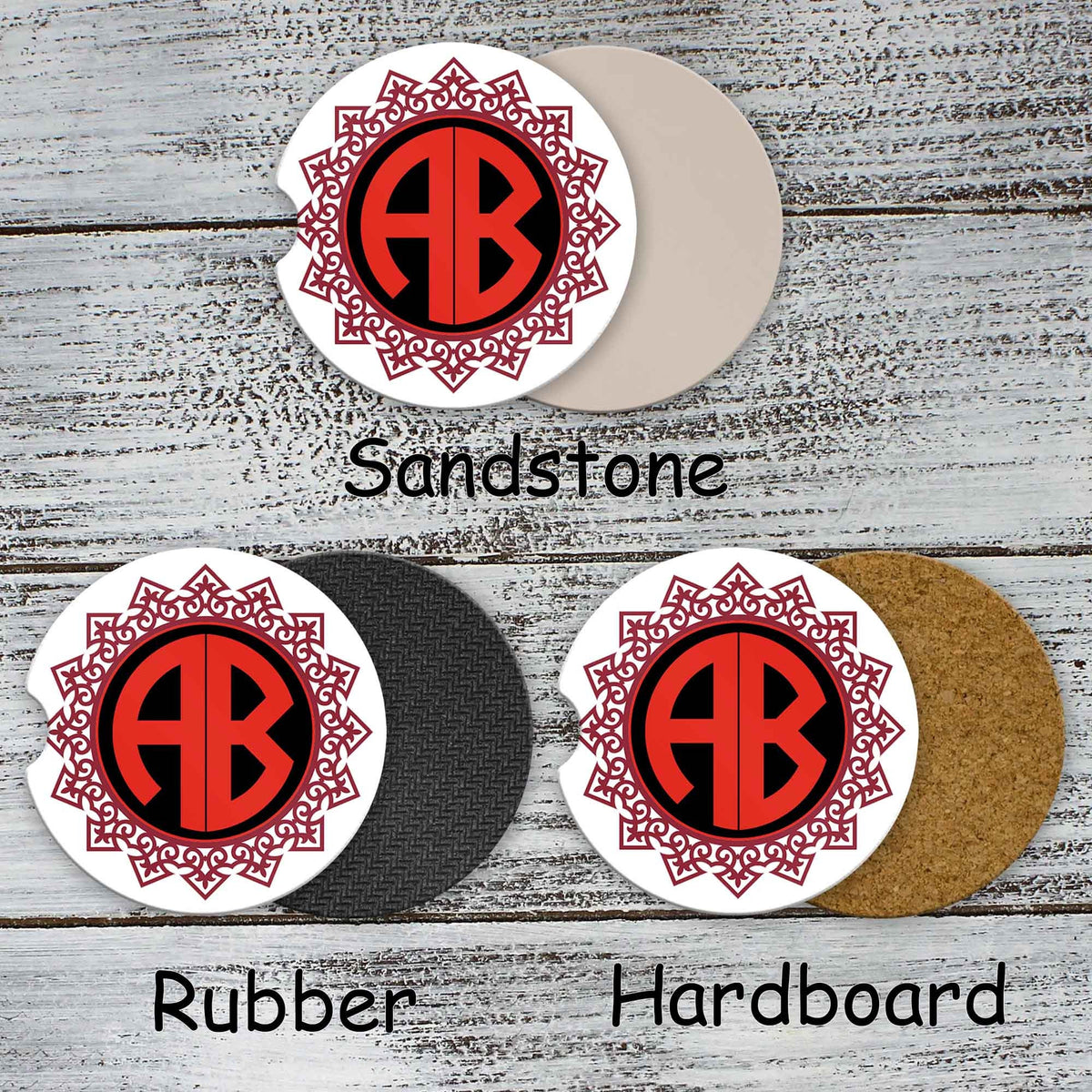 Personalized Car Coasters | Custom Car Accessories | Imperial | Set of 2