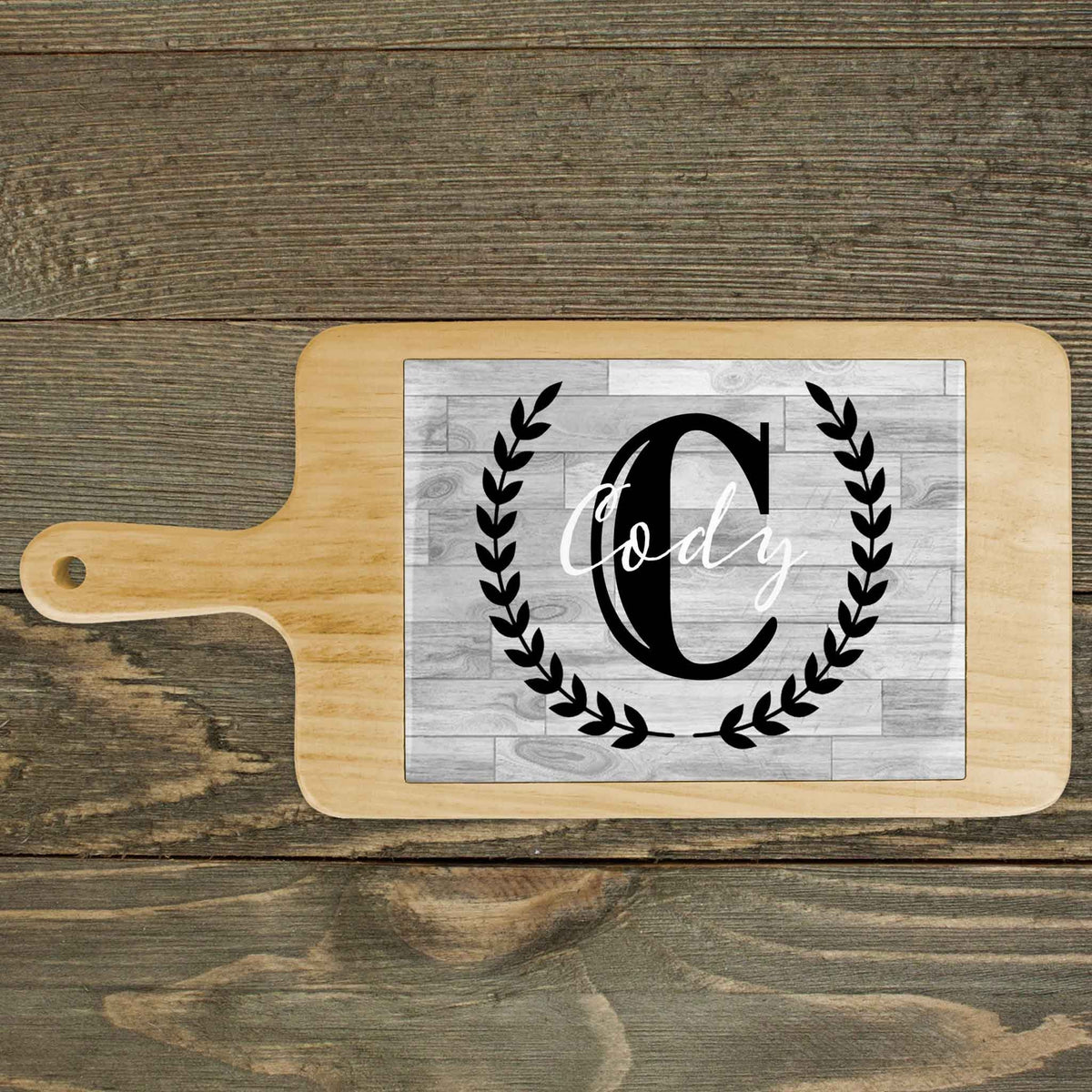 Personalized Wood Cheeseboard | Custom Wine Accessories | Laurel Wreath Ridge