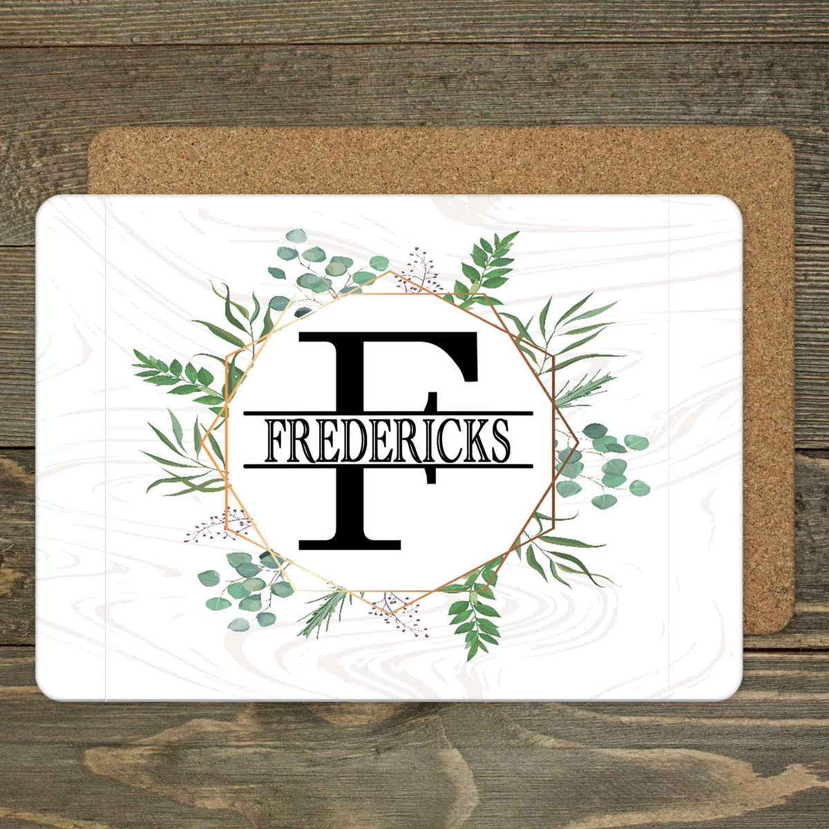 Custom Placemats | Personalized Dining and Serving | Spring Wreath
