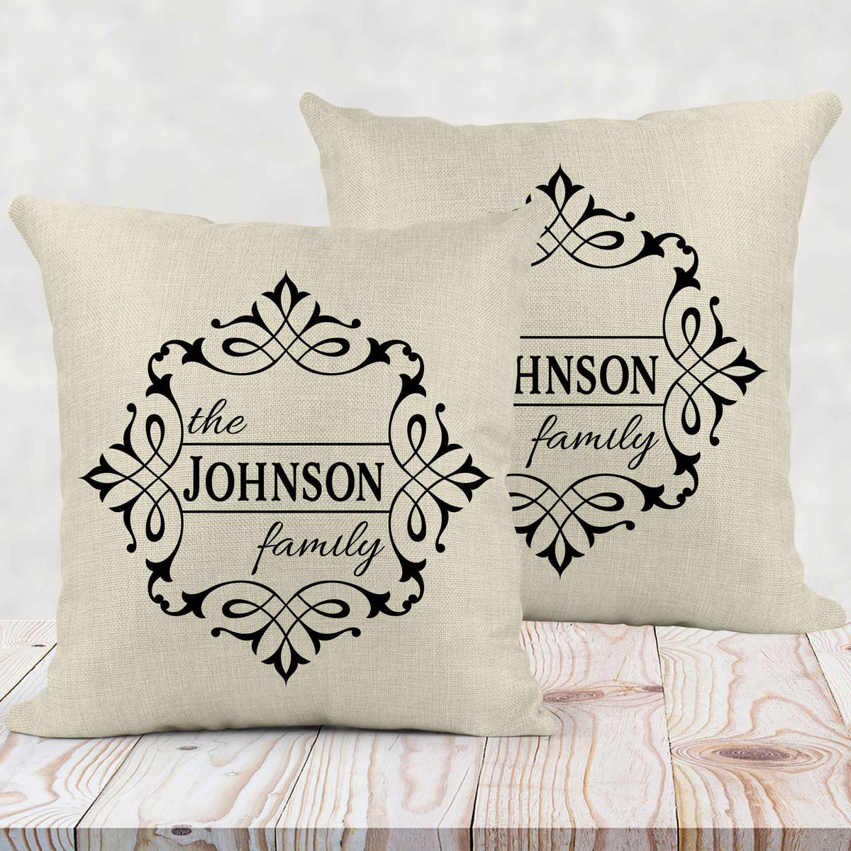 Personalized Throw Pillow | Custom Decorative Pillow | The Family
