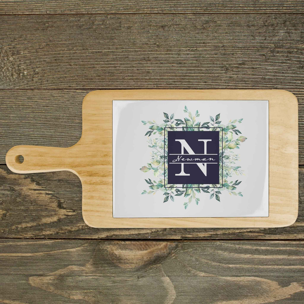 Personalized Wood Cheeseboard | Custom Wine Accessories | Succulent Bouquet