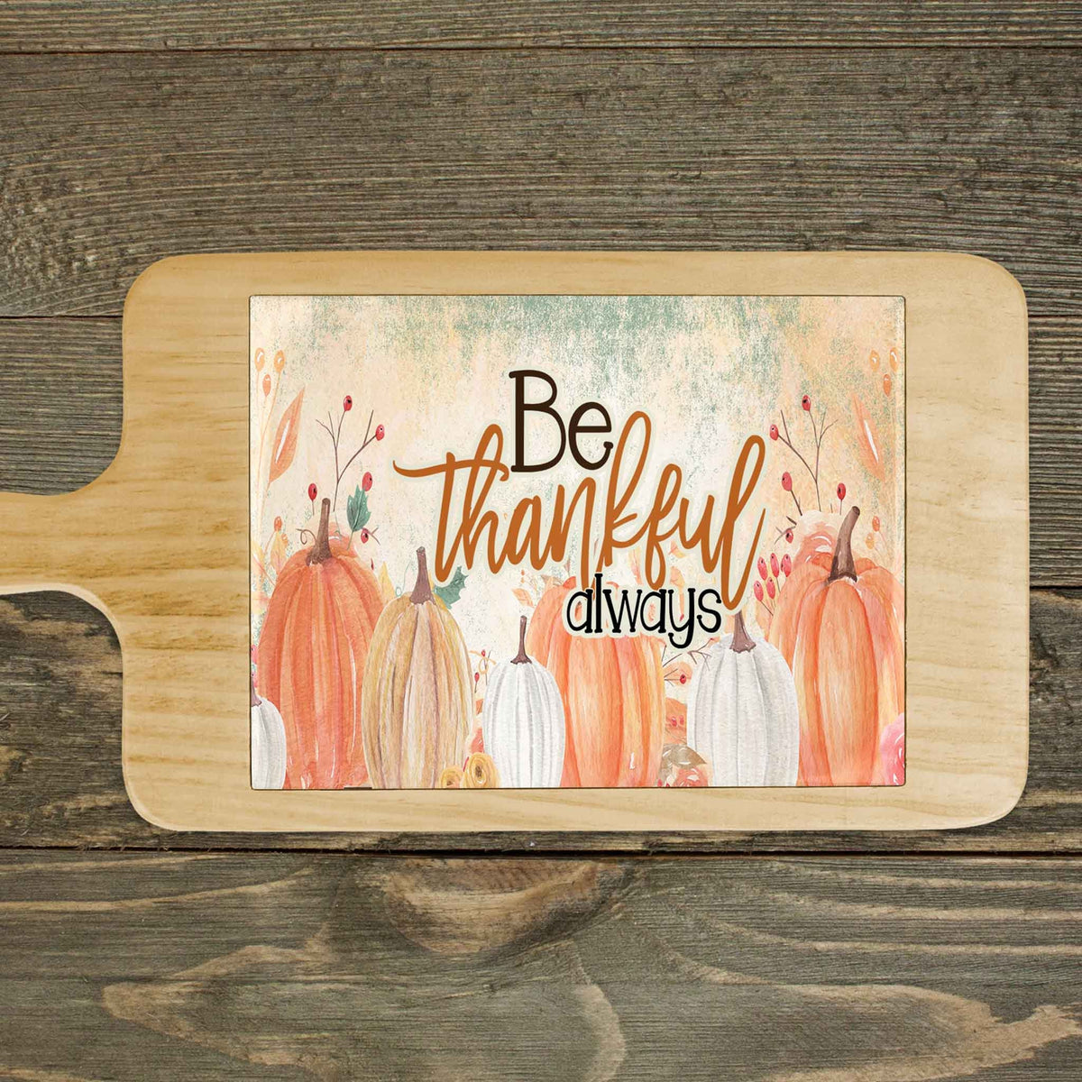 Personalized Wood Cheeseboard | Custom Wine Accessories | Always Be Thankful