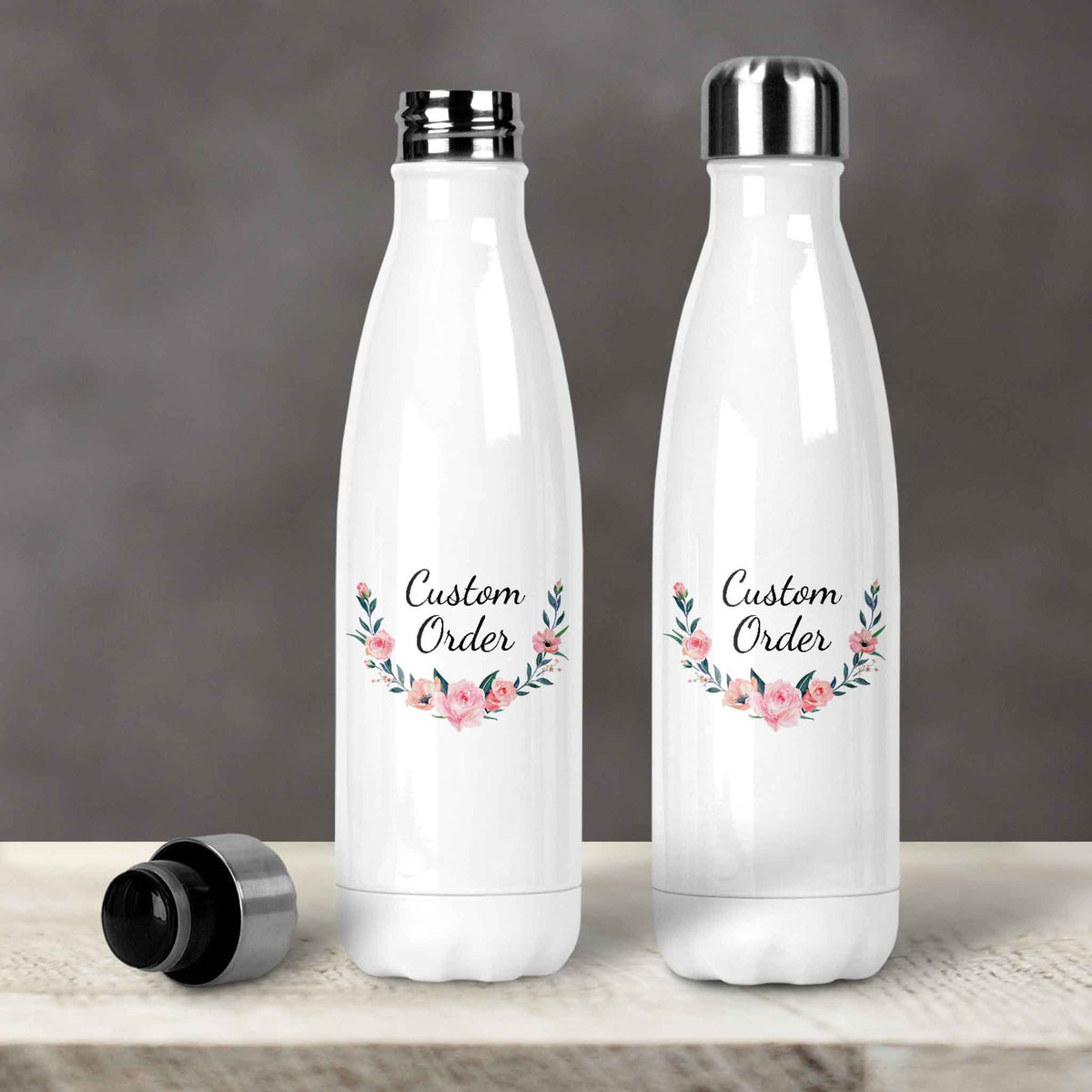 Personalized Water Bottles | Custom Stainless Steel Water Bottles | 30oz | Custom Order