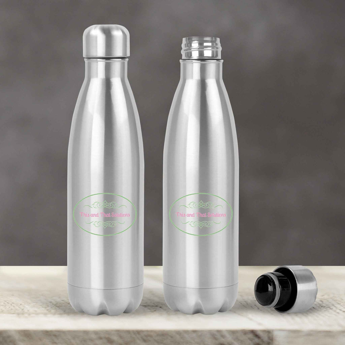Personalized Water Bottles | Custom Stainless Steel Water Bottles | 20 0z | Company Logo