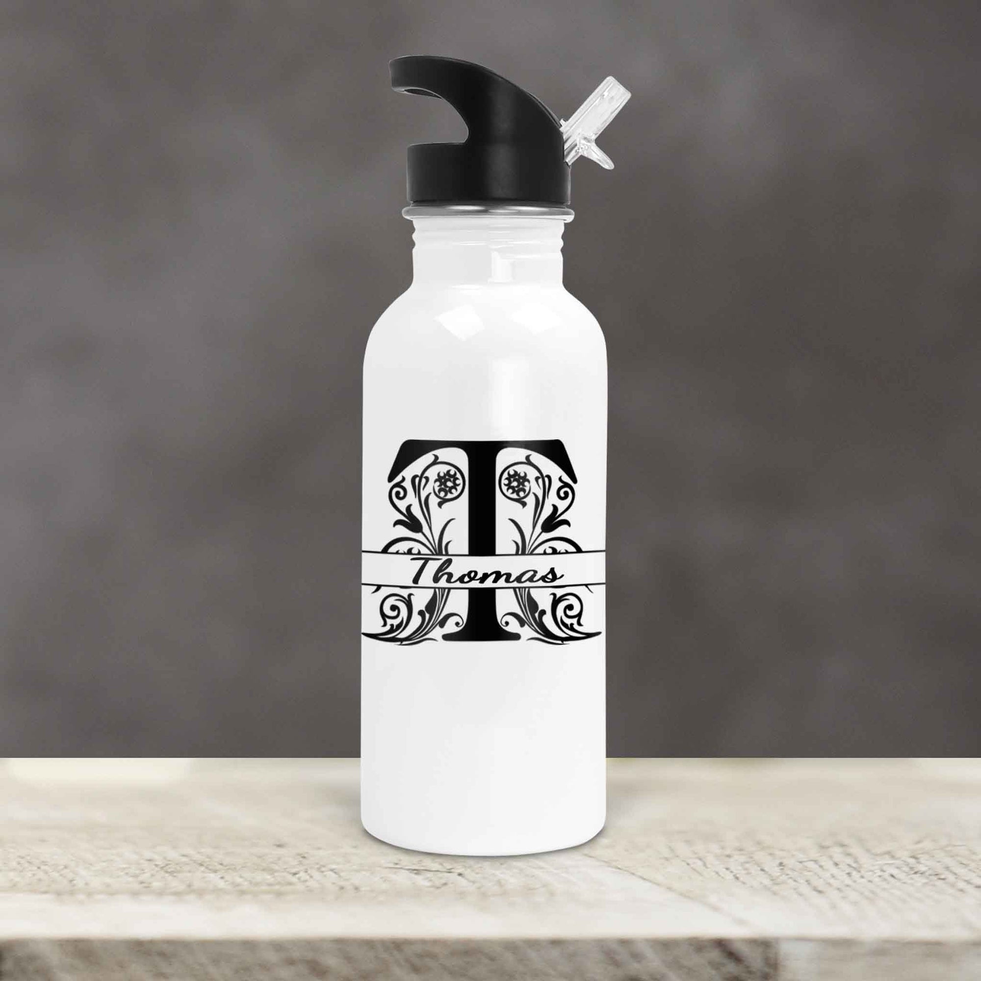 Personalized Water Bottles | Custom Stainless Steel Water Bottles | 20 oz | Regal Monogram