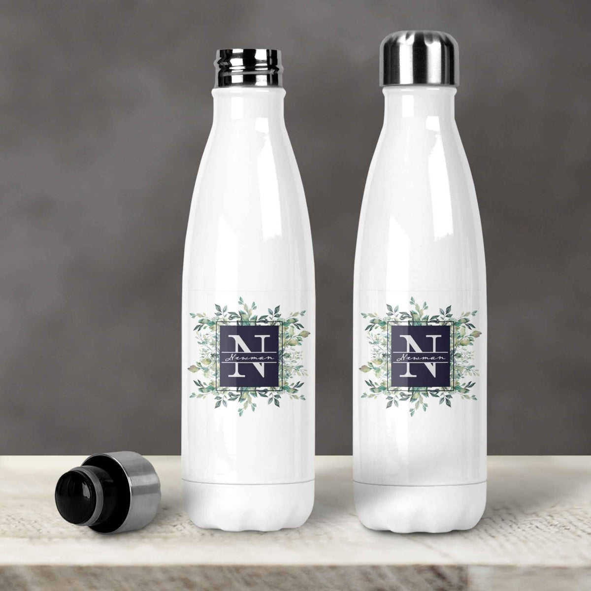 Personalized Water Bottles | Custom Stainless Steel Water Bottles | 17 oz Soda | Succelent Bouquet