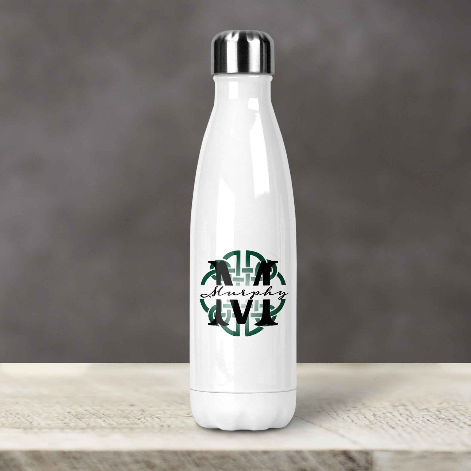 Personalized Water Bottles | Custom Stainless Steel Water Bottles | 17 oz Soda | Celtic Knot