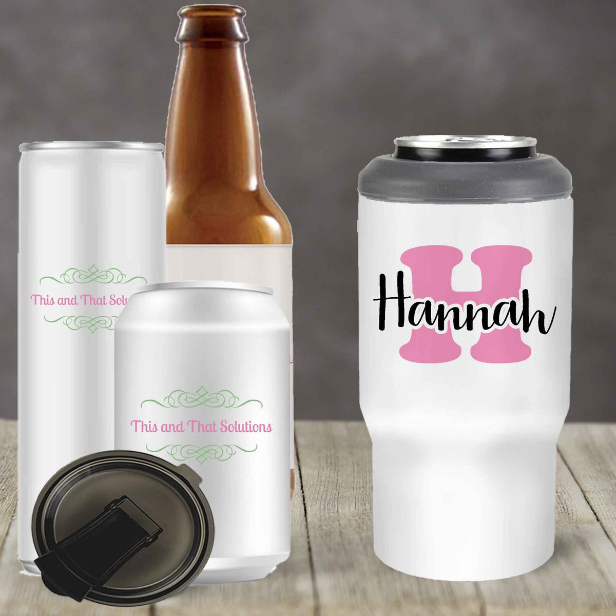 Custom Skinny Beverage Insulator | Personalized Tumbler | 21st Birthday