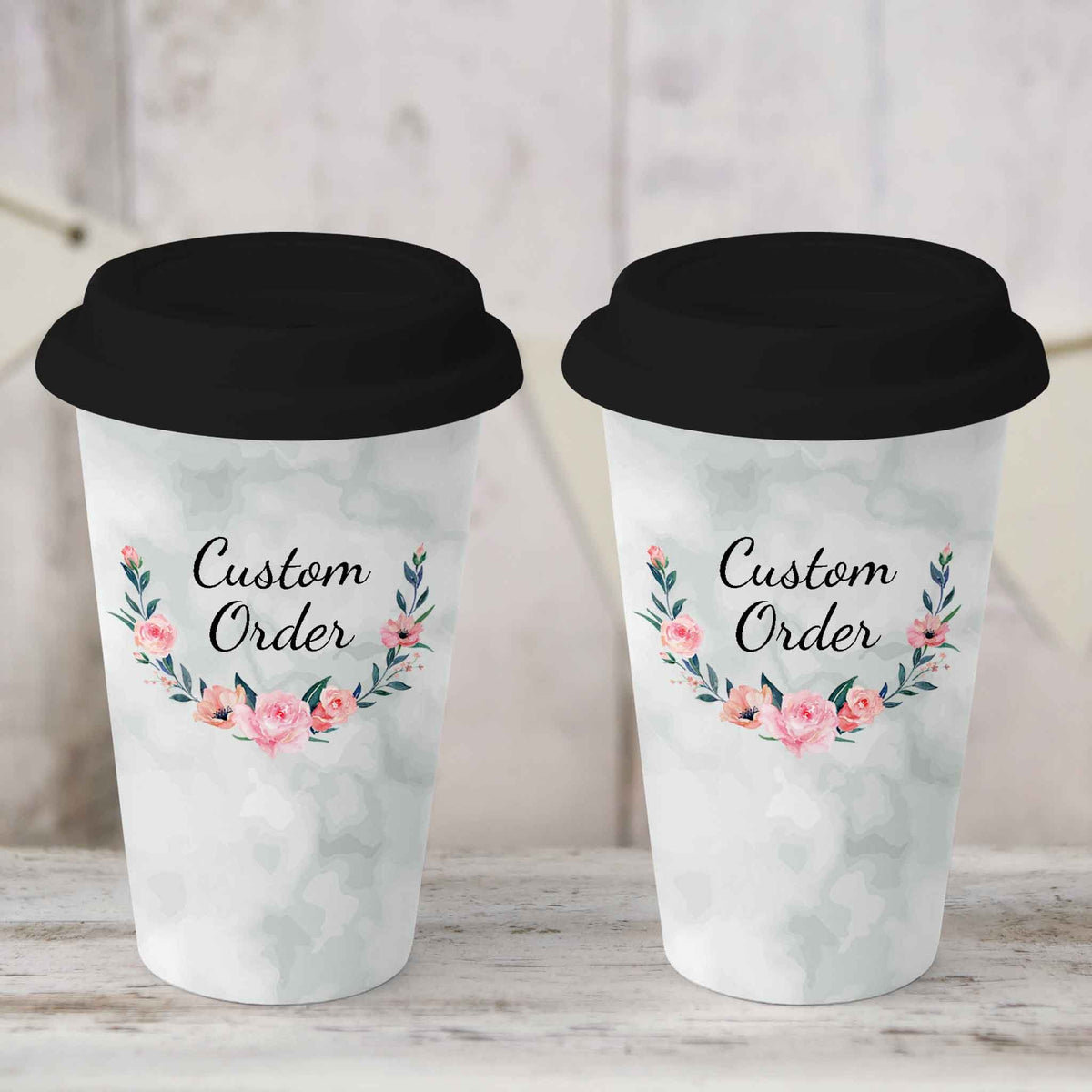Custom Coffee Tumbler | Personalized Coffee Travel Mug | Custom Order