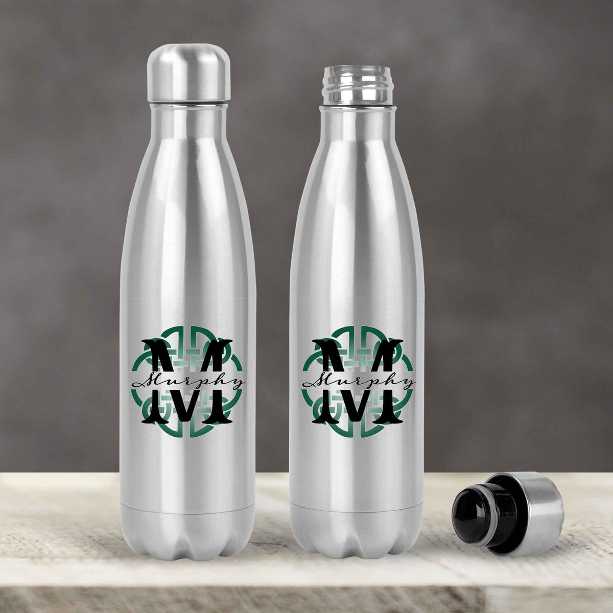 Personalized Water Bottles | Custom Stainless Steel Water Bottles | 30 oz | Celtic Knot