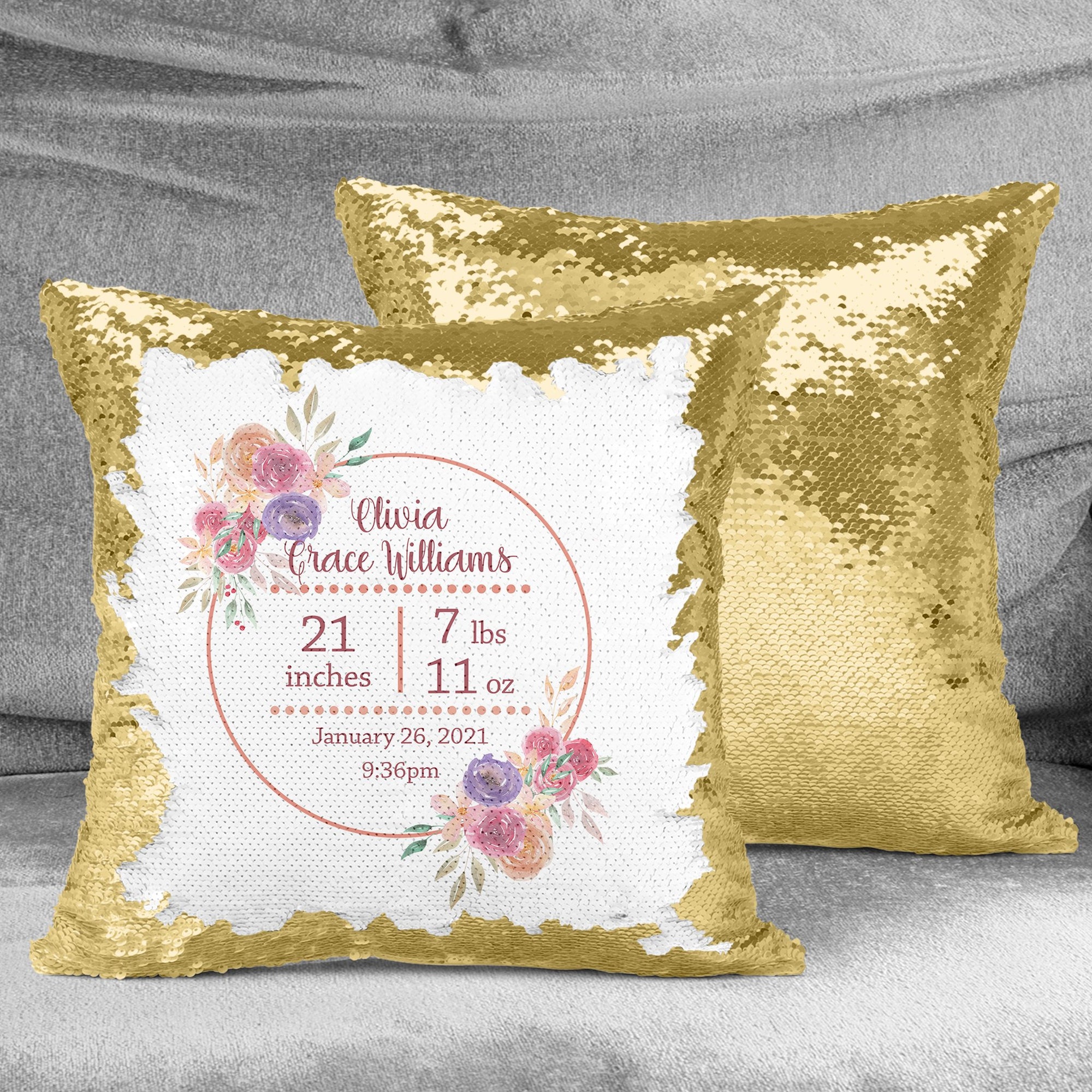 Sequin Pillows - This & That Solutions - Personalized Gifts & Custom Home Decor