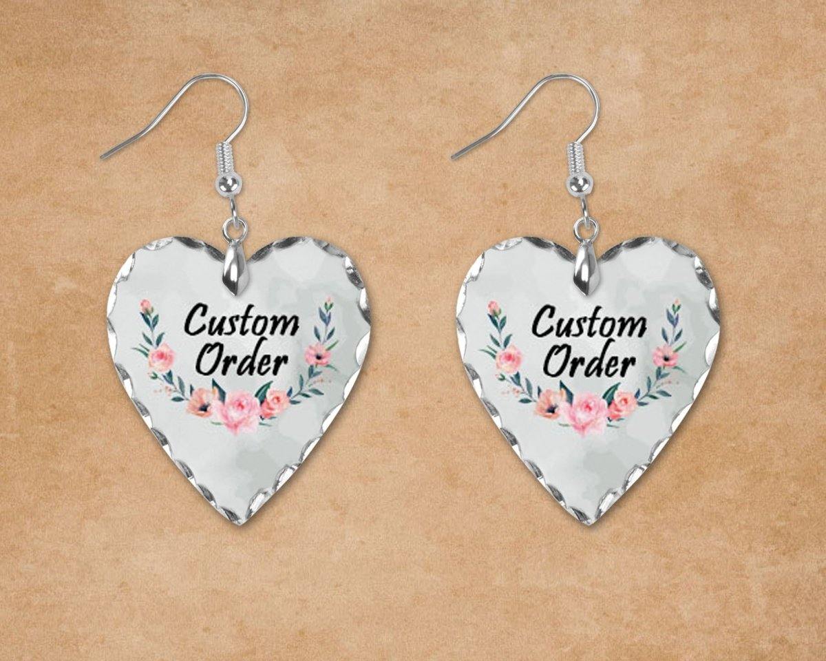 Scalloped Charm Earrings - This & That Solutions - Personalized Gifts & Custom Home Decor