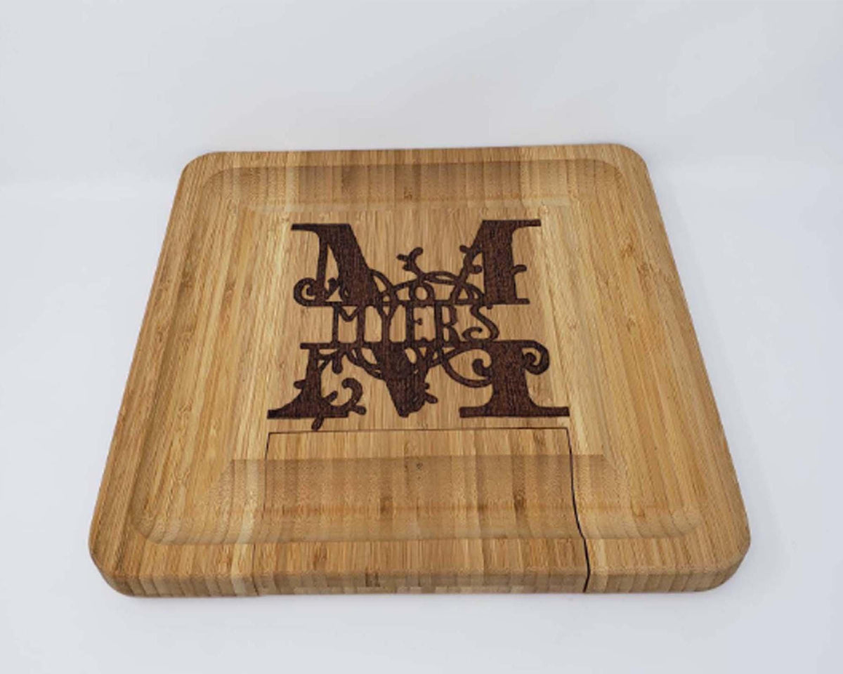 Monogrammed Cheese board | Personalized Cheese Board Set | Custom Cheese Board | Wooden Cheese Board | Charcuterie Board - This &amp; That Solutions - Monogrammed Cheese board | Personalized Cheese Board Set | Custom Cheese Board | Wooden Cheese Board | Charcuterie Board - Personalized Gifts &amp; Custom Home Decor