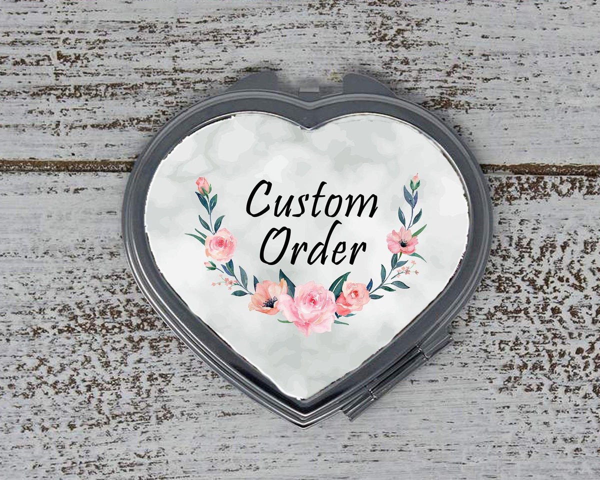 Personalized Compacts | Custom Compacts | Makeup &amp; Cosmetics | Faux Wood Floral - This &amp; That Solutions - Personalized Compacts | Custom Compacts | Makeup &amp; Cosmetics | Faux Wood Floral - Personalized Gifts &amp; Custom Home Decor