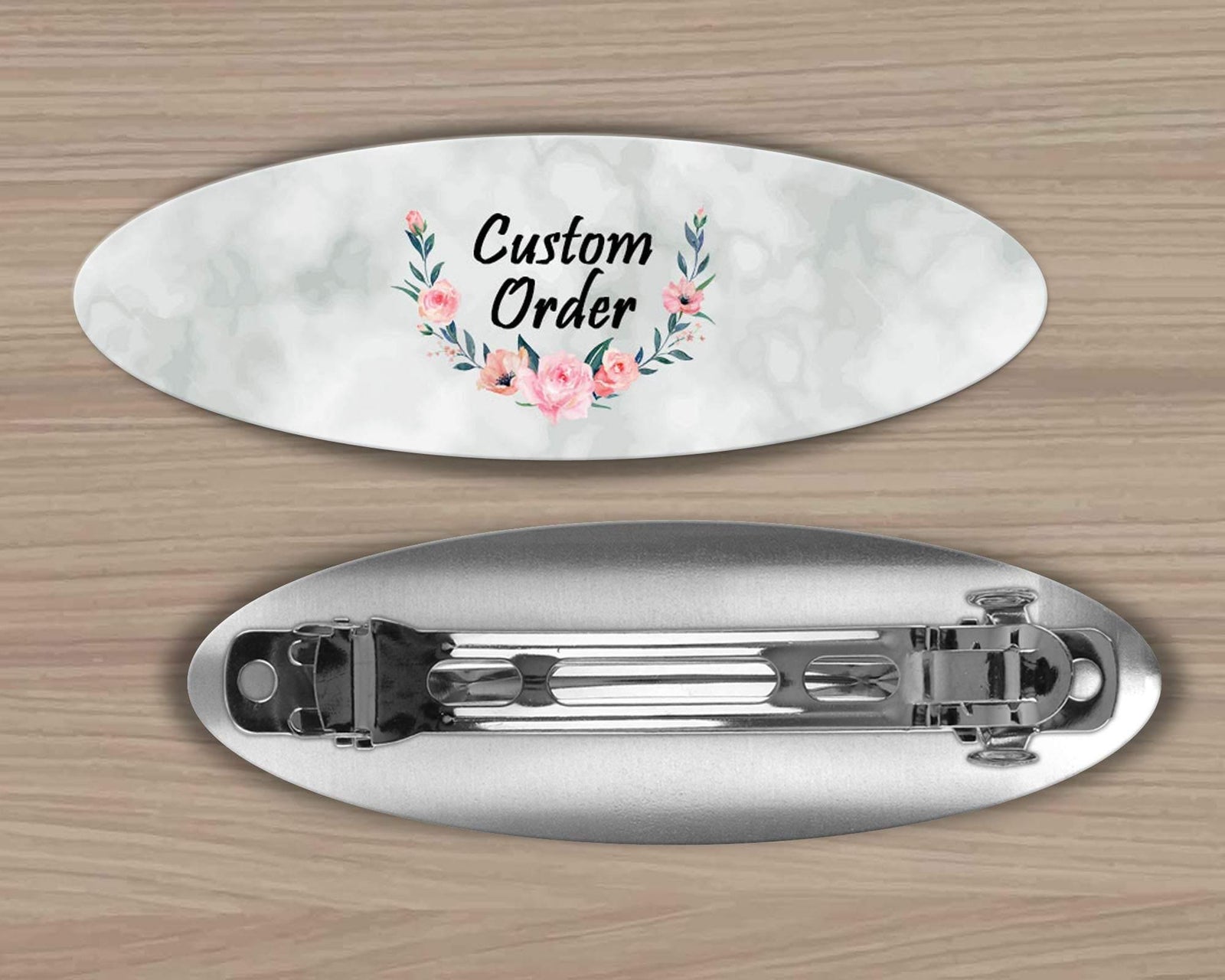 Custom Hair Barrette | Personalized Hair Accessories | Custom Order - This & That Solutions - Custom Hair Barrette | Personalized Hair Accessories | Custom Order - Personalized Gifts & Custom Home Decor
