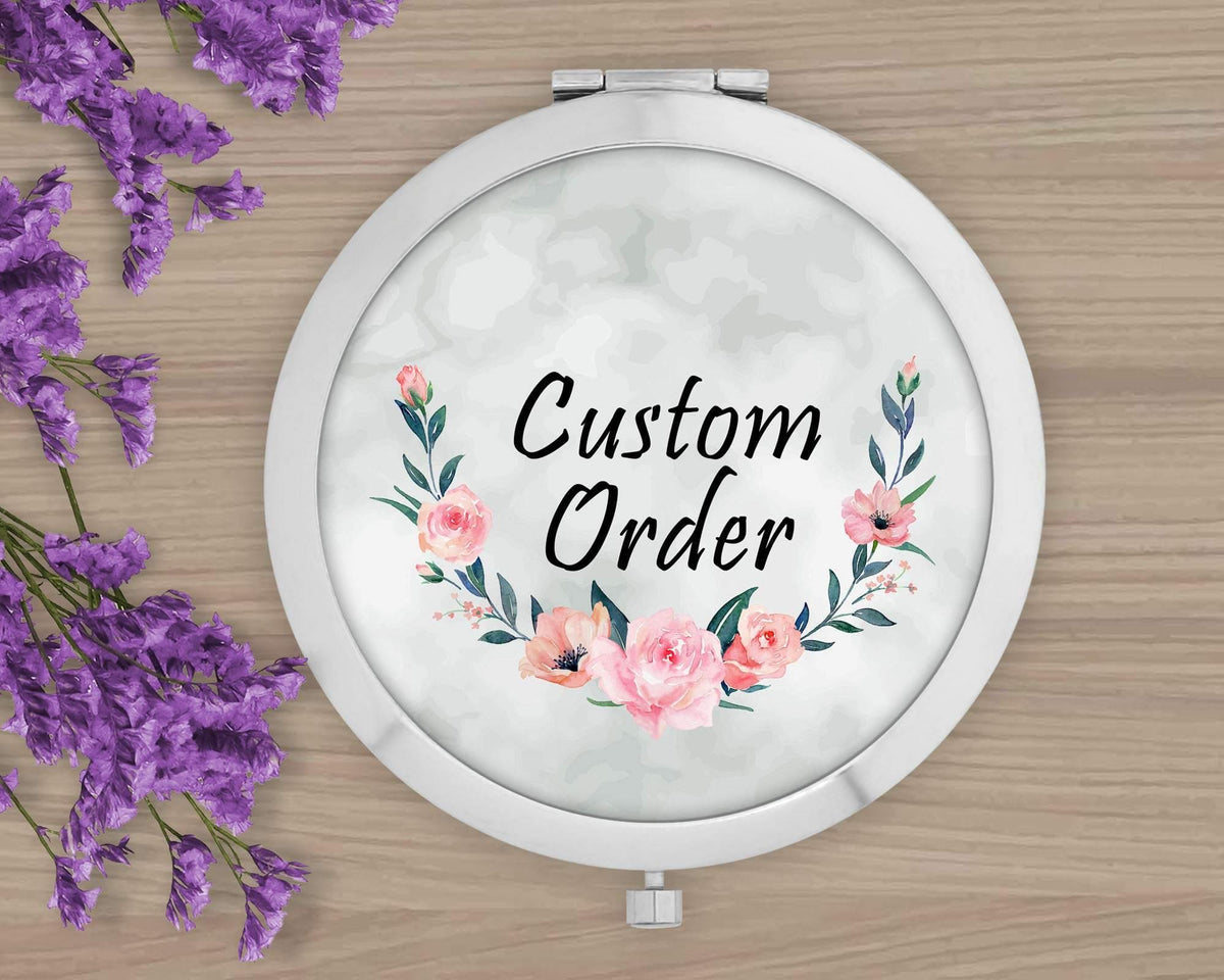 Personalized Compacts | Custom Compacts | Makeup &amp; Cosmetics | Tropical Floral - This &amp; That Solutions - Personalized Compacts | Custom Compacts | Makeup &amp; Cosmetics | Tropical Floral - Personalized Gifts &amp; Custom Home Decor