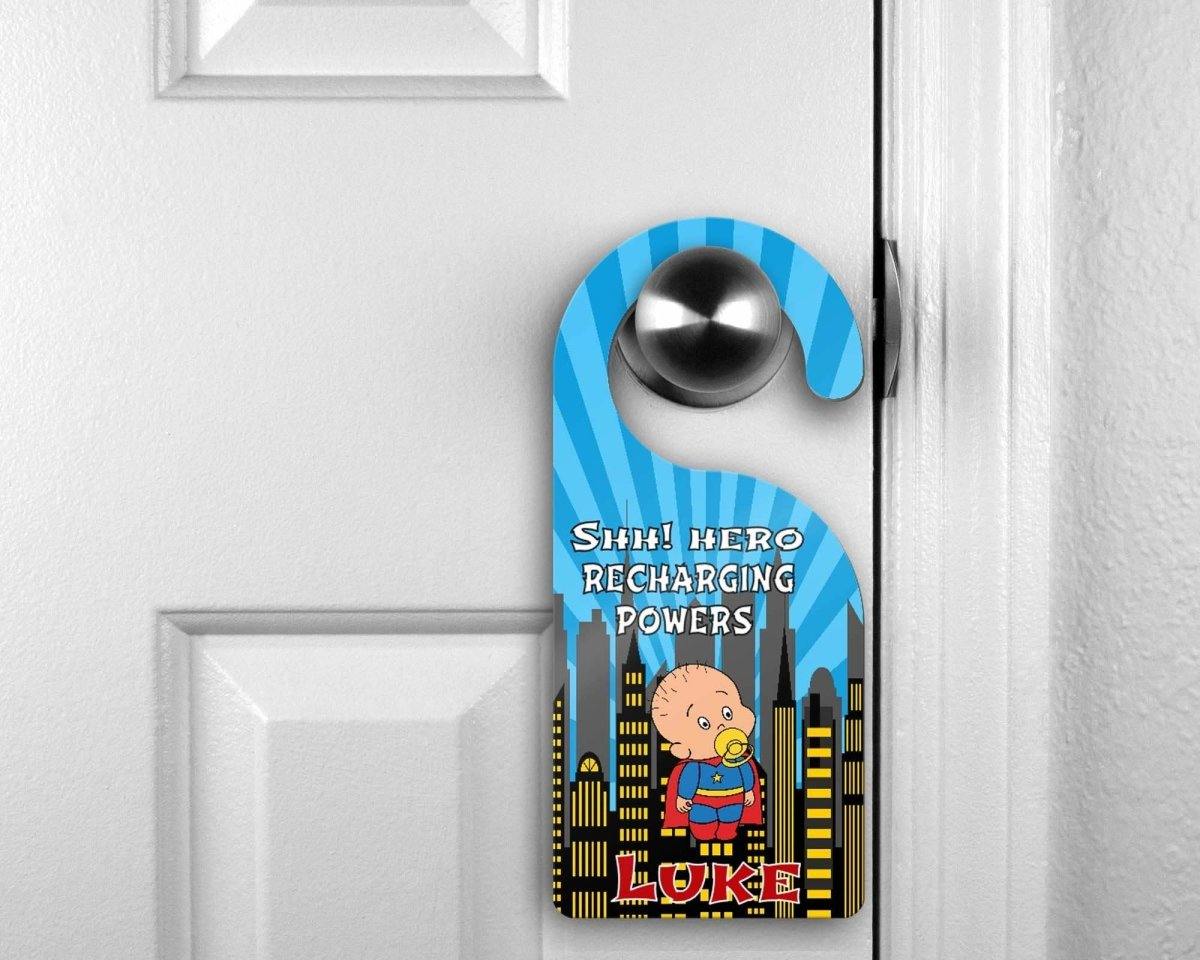 Custom Door Hanger |  Personalized Bedroom Sign | SuperBaby - This & That Solutions - Custom Door Hanger |  Personalized Bedroom Sign | SuperBaby - Personalized Gifts & Custom Home Decor