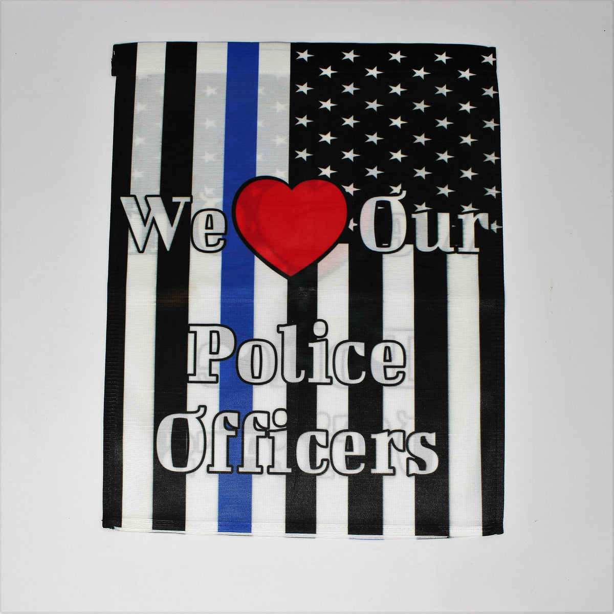 Yard Art | Personalized Garden Flag | Custom Yard Decorations | Police | Blue Line | This and That Solutions | Personalized Gifts | Custom Home Décor