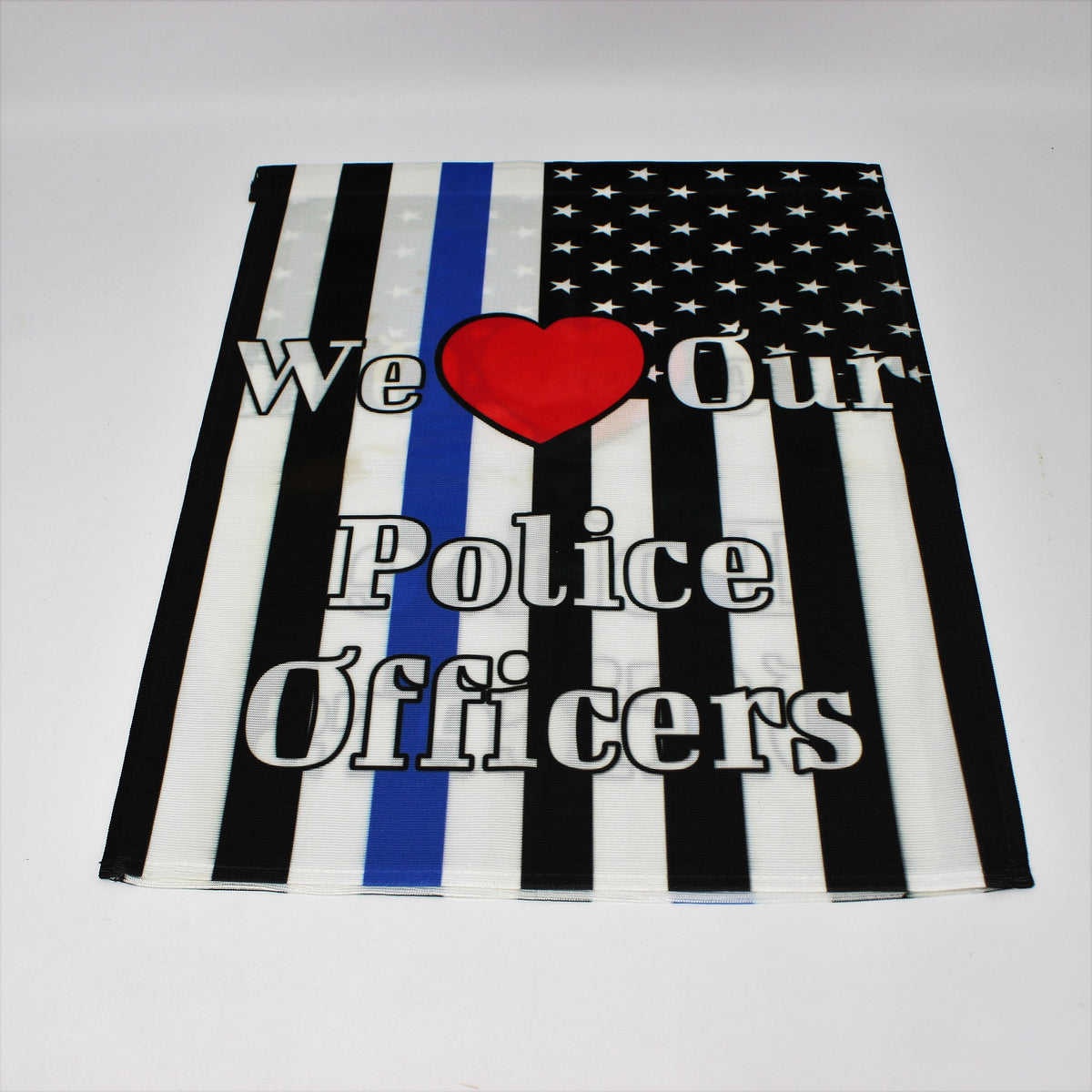 Yard Art | Personalized Garden Flag | Custom Yard Decorations | Police | Blue Line | This and That Solutions | Personalized Gifts | Custom Home Décor