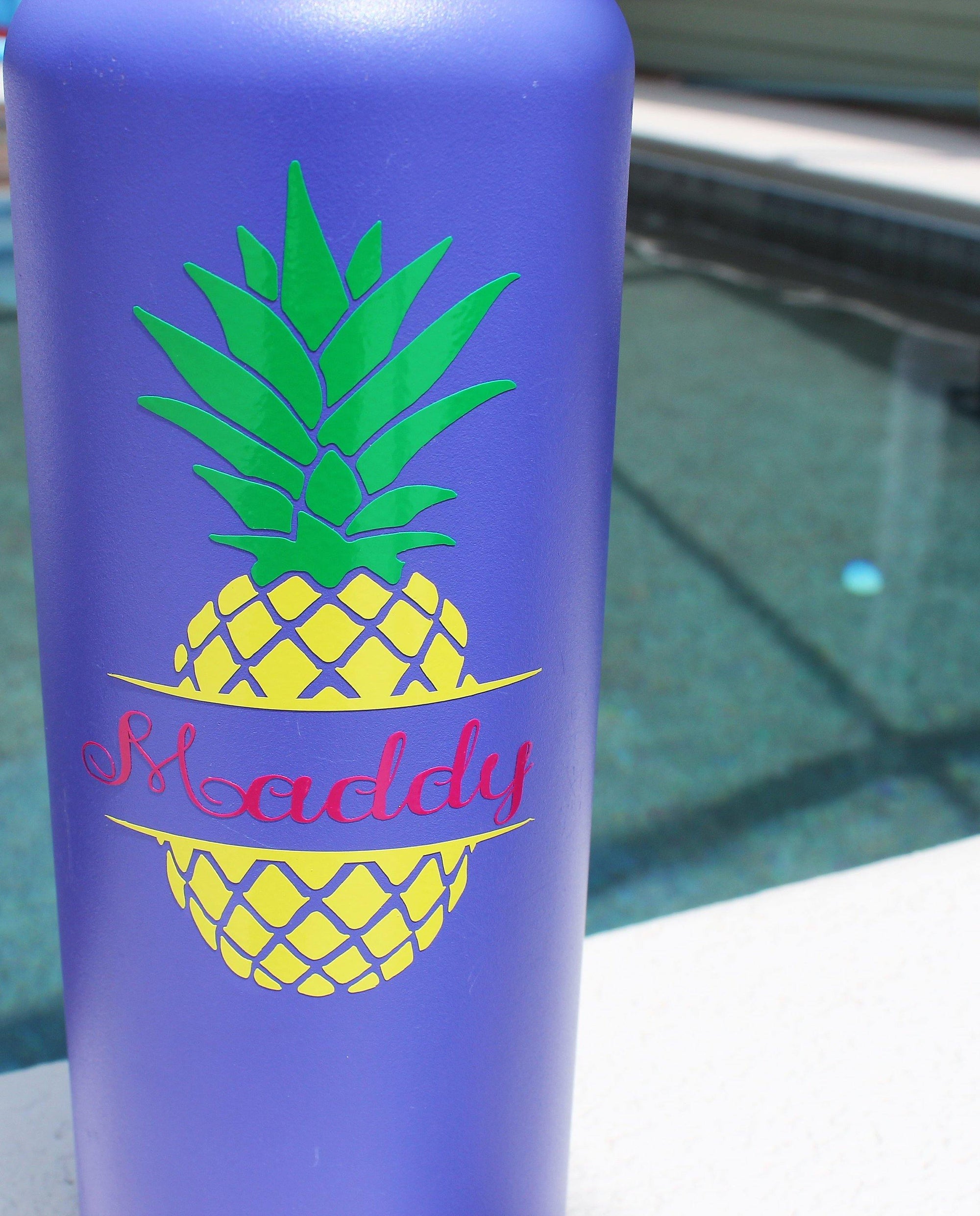 Door Decal | Personalized Vinyl Decal | Monogram Vinyl Decal | Custom Decal | Pineapple - This & That Solutions - Door Decal | Personalized Vinyl Decal | Monogram Vinyl Decal | Custom Decal | Pineapple - Personalized Gifts & Custom Home Decor