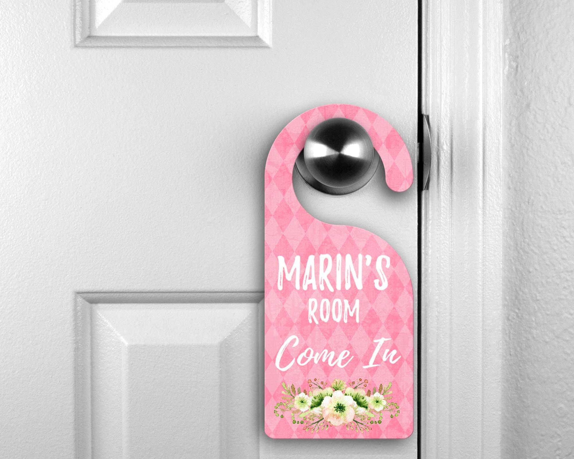 Custom Door Hanger |  Personalized Bedroom Sign | Pink Diamond - This & That Solutions - Custom Door Hanger |  Personalized Bedroom Sign | Pink Diamond - Personalized Gifts & Custom Home Decor
