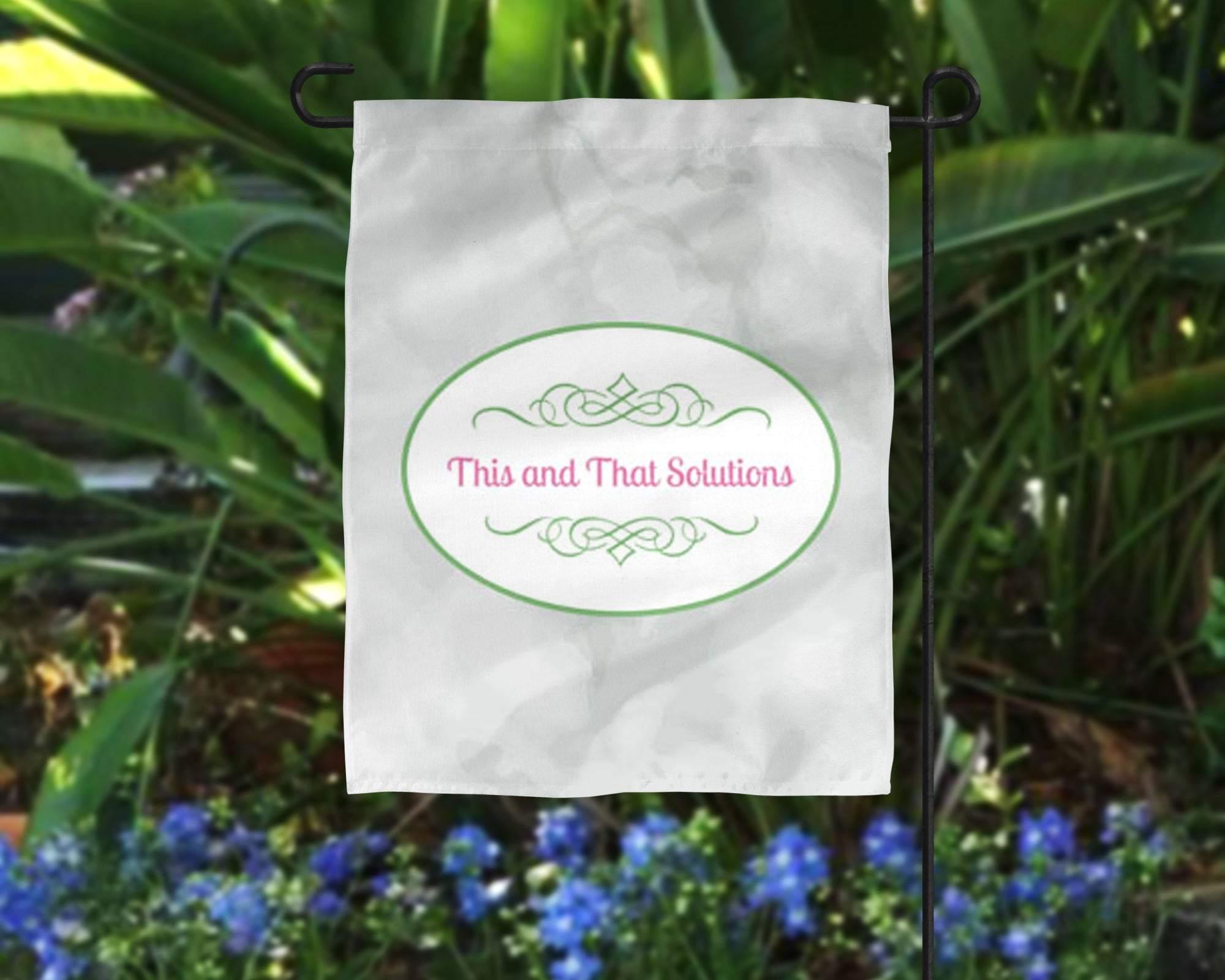 Personalized Garden Flag | Custom Yard Decorations | Company Logo - This & That Solutions - Personalized Garden Flag | Custom Yard Decorations | Company Logo - Personalized Gifts & Custom Home Decor