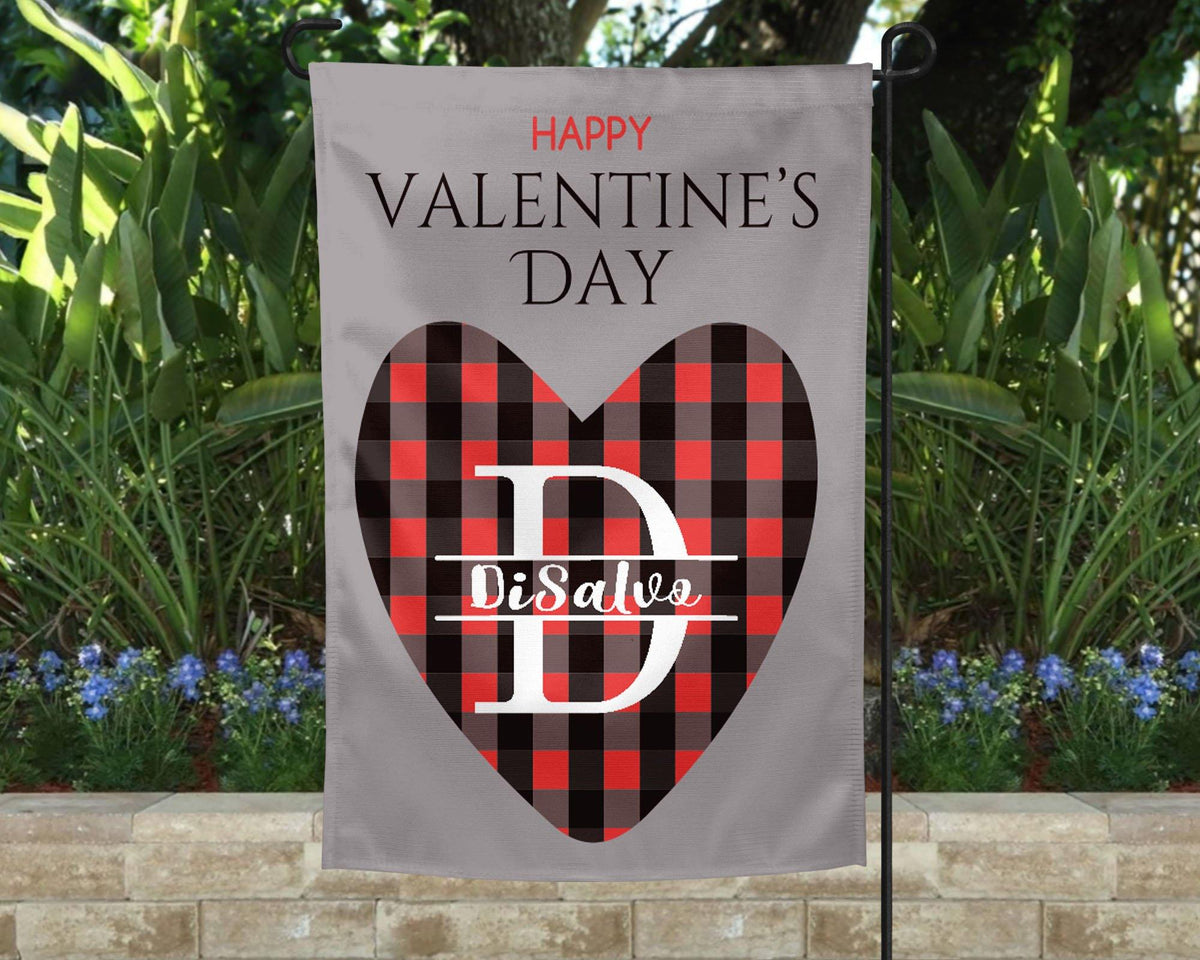 Personalized Garden Flag | Custom Yard Decorations | Happy Valentines Day - This &amp; That Solutions - Personalized Garden Flag | Custom Yard Decorations | Happy Valentines Day - Personalized Gifts &amp; Custom Home Decor
