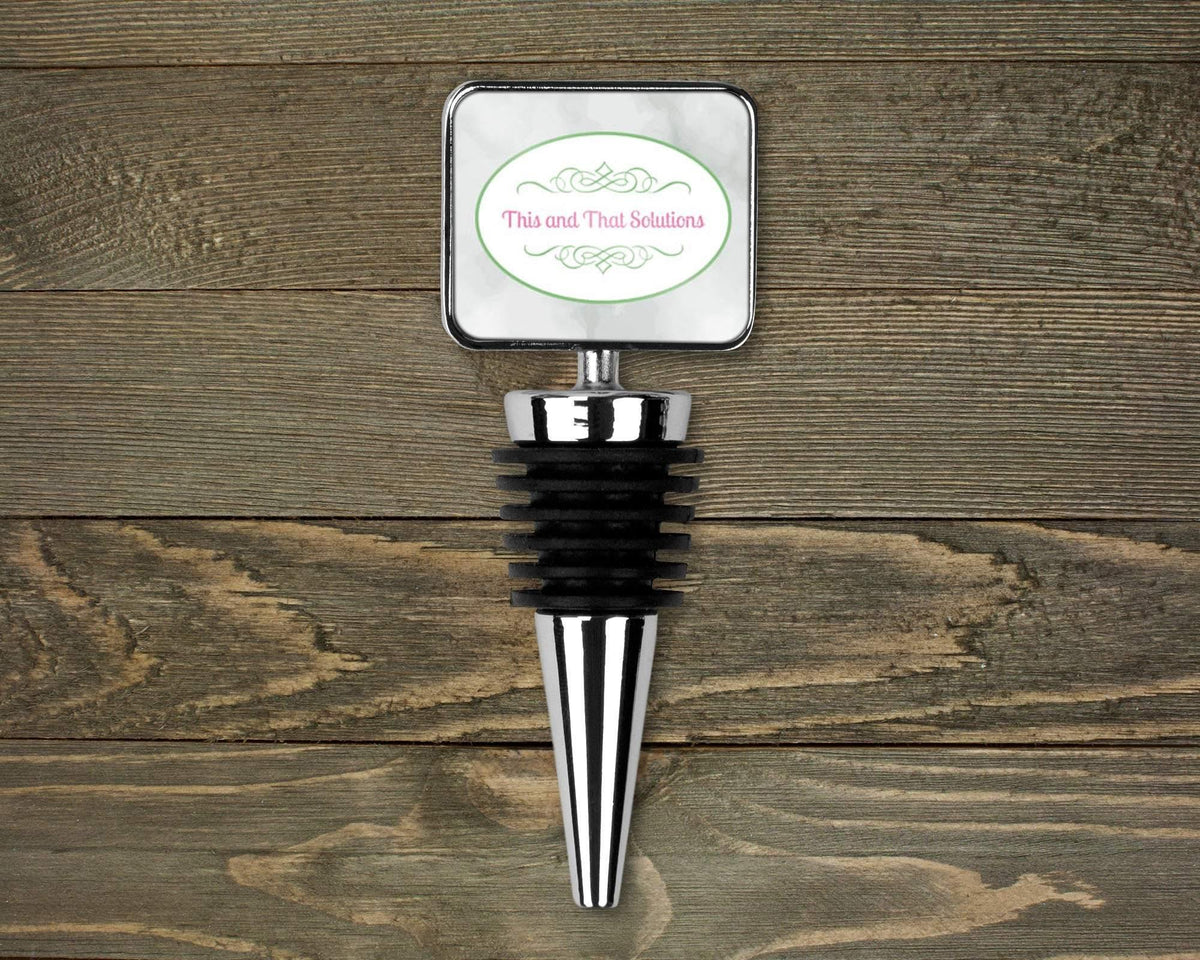 Personalized Wine Stopper | Custom Wine Accessories | Company Logo - This &amp; That Solutions - Personalized Wine Stopper | Custom Wine Accessories | Company Logo - Personalized Gifts &amp; Custom Home Decor