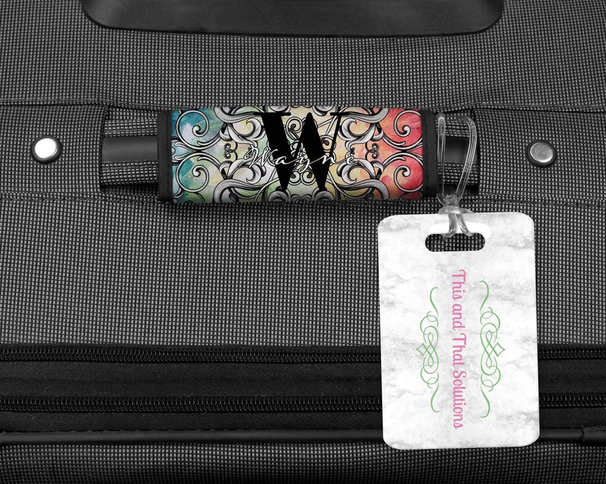 Custom Luggage Wrap | Bag Finder | Custom Bag Tag | Colorful - This &amp; That Solutions - Custom Luggage Wrap | Bag Finder | Custom Bag Tag | Colorful - Personalized Gifts &amp; Custom Home Decor