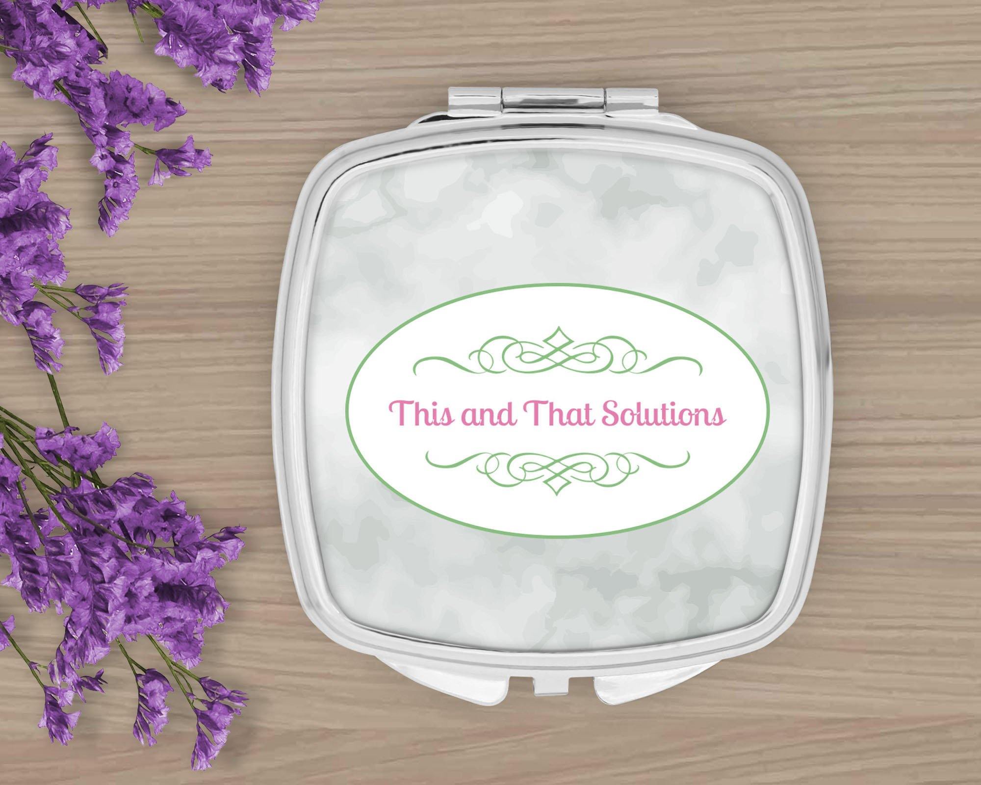 Personalized Compacts | Custom Compacts | Makeup & Cosmetics | Company Logo - This & That Solutions - Personalized Compacts | Custom Compacts | Makeup & Cosmetics | Company Logo - Personalized Gifts & Custom Home Decor