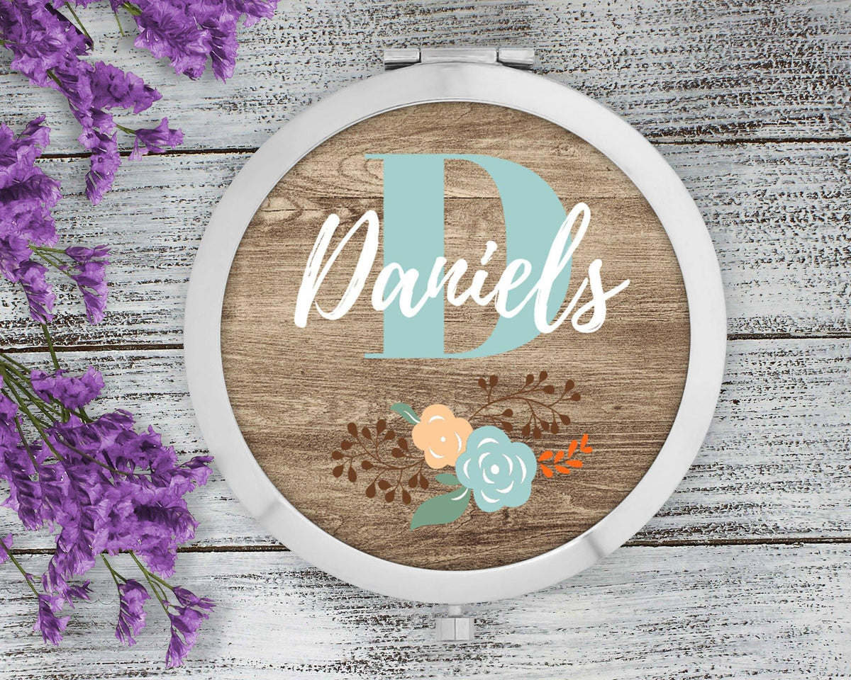 Personalized Compacts | Custom Compacts | Makeup &amp; Cosmetics | Faux Wood Floral - This &amp; That Solutions - Personalized Compacts | Custom Compacts | Makeup &amp; Cosmetics | Faux Wood Floral - Personalized Gifts &amp; Custom Home Decor