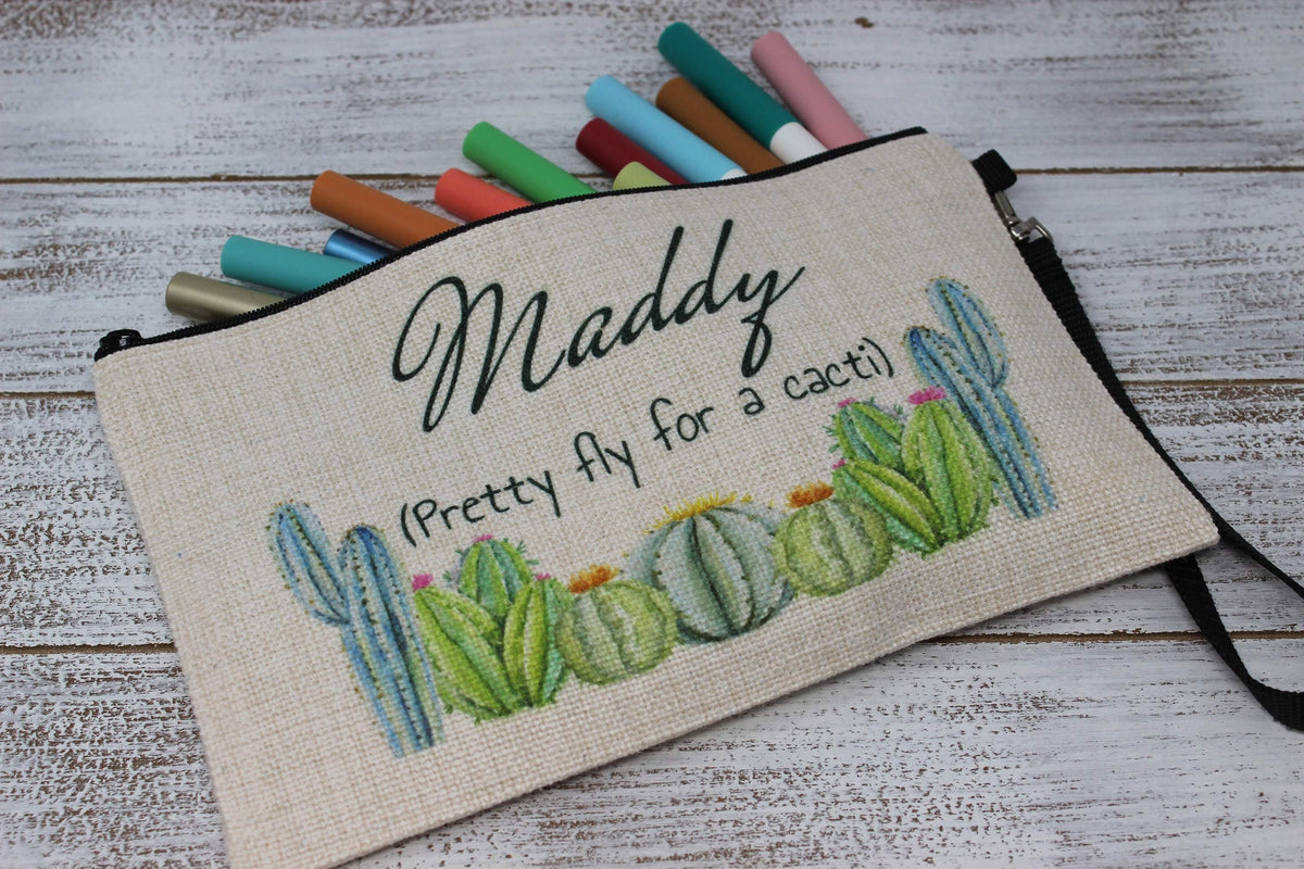 Personalized Cosmetic Bags | Custom Cosmetic Bags | Pretty Fly for a Cacti - This &amp; That Solutions - Personalized Cosmetic Bags | Custom Cosmetic Bags | Pretty Fly for a Cacti - Personalized Gifts &amp; Custom Home Decor