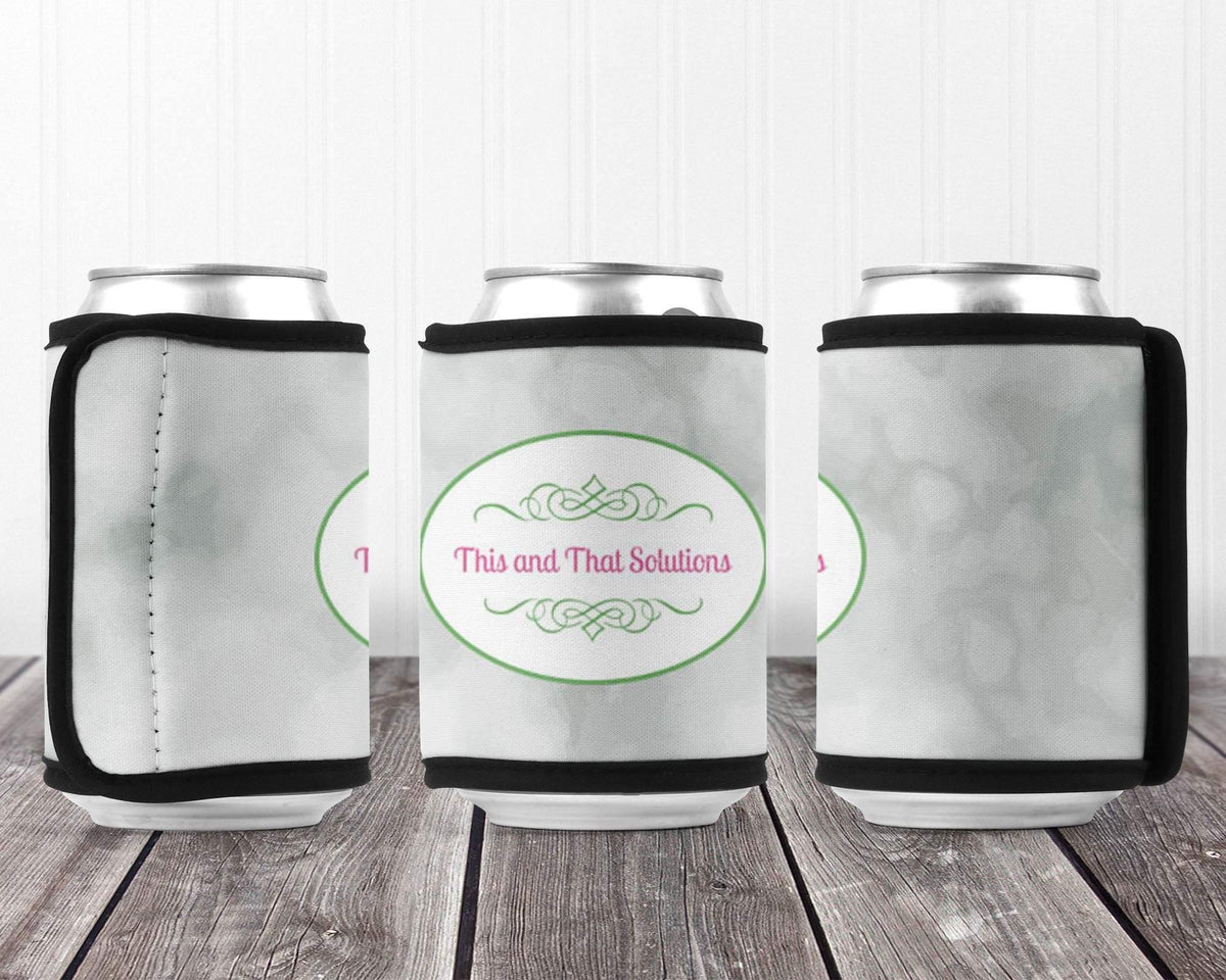 Personalized Drink Beverage Insulator | Monogrammed Cozie | Company Logo - This &amp; That Solutions - Personalized Drink Beverage Insulator | Monogrammed Cozie | Company Logo - Personalized Gifts &amp; Custom Home Decor