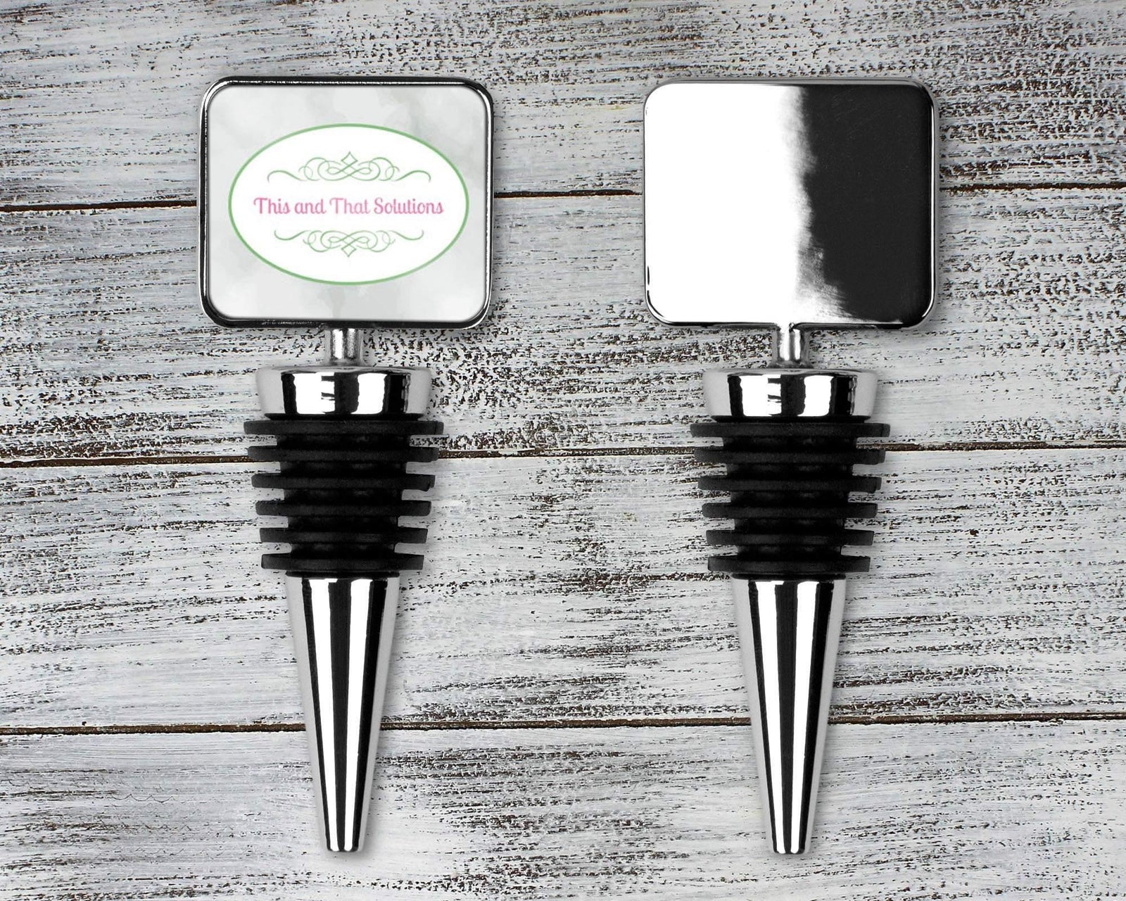 Personalized Wine Stopper | Custom Wine Accessories | Company Logo - This & That Solutions - Personalized Wine Stopper | Custom Wine Accessories | Company Logo - Personalized Gifts & Custom Home Decor