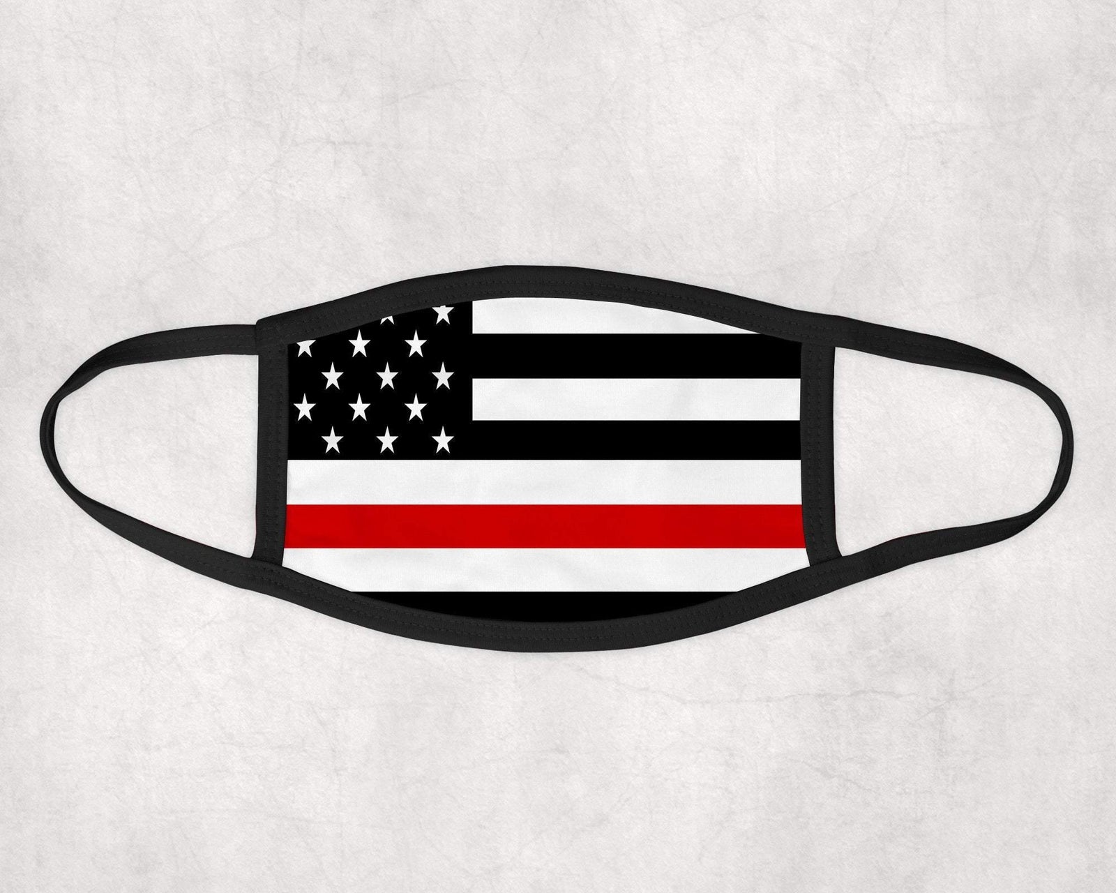 Personalized Face Mask | Custom Face Coverings | Red Line Flag - This & That Solutions - Personalized Face Mask | Custom Face Coverings | Red Line Flag - Personalized Gifts & Custom Home Decor