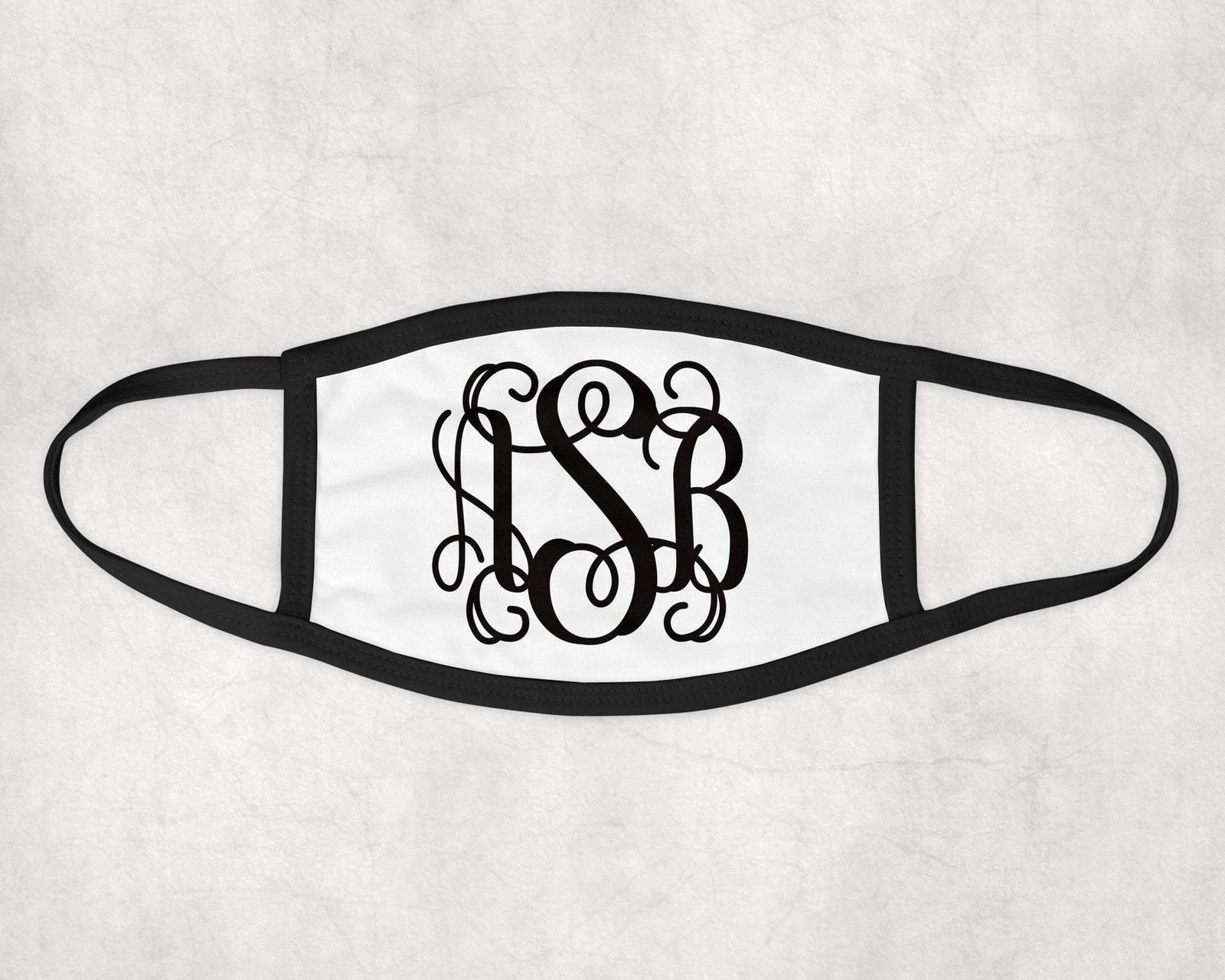 Personalized Face Mask | Custom Face Coverings | Vine Monogram - This & That Solutions - Personalized Face Mask | Custom Face Coverings | Vine Monogram - Personalized Gifts & Custom Home Decor